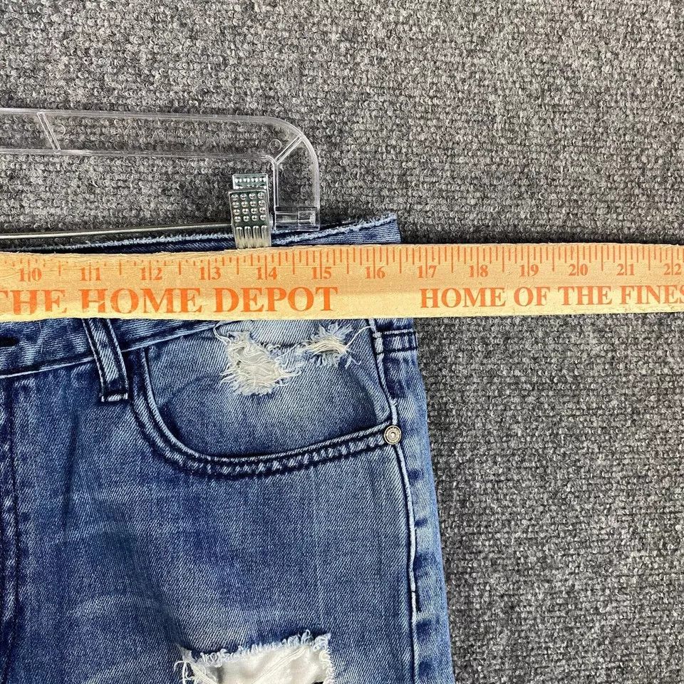 Other Machine Jeans Women's 31 Denim Ripped Ankle Light Wash Size 31" - 3 Thumbnail