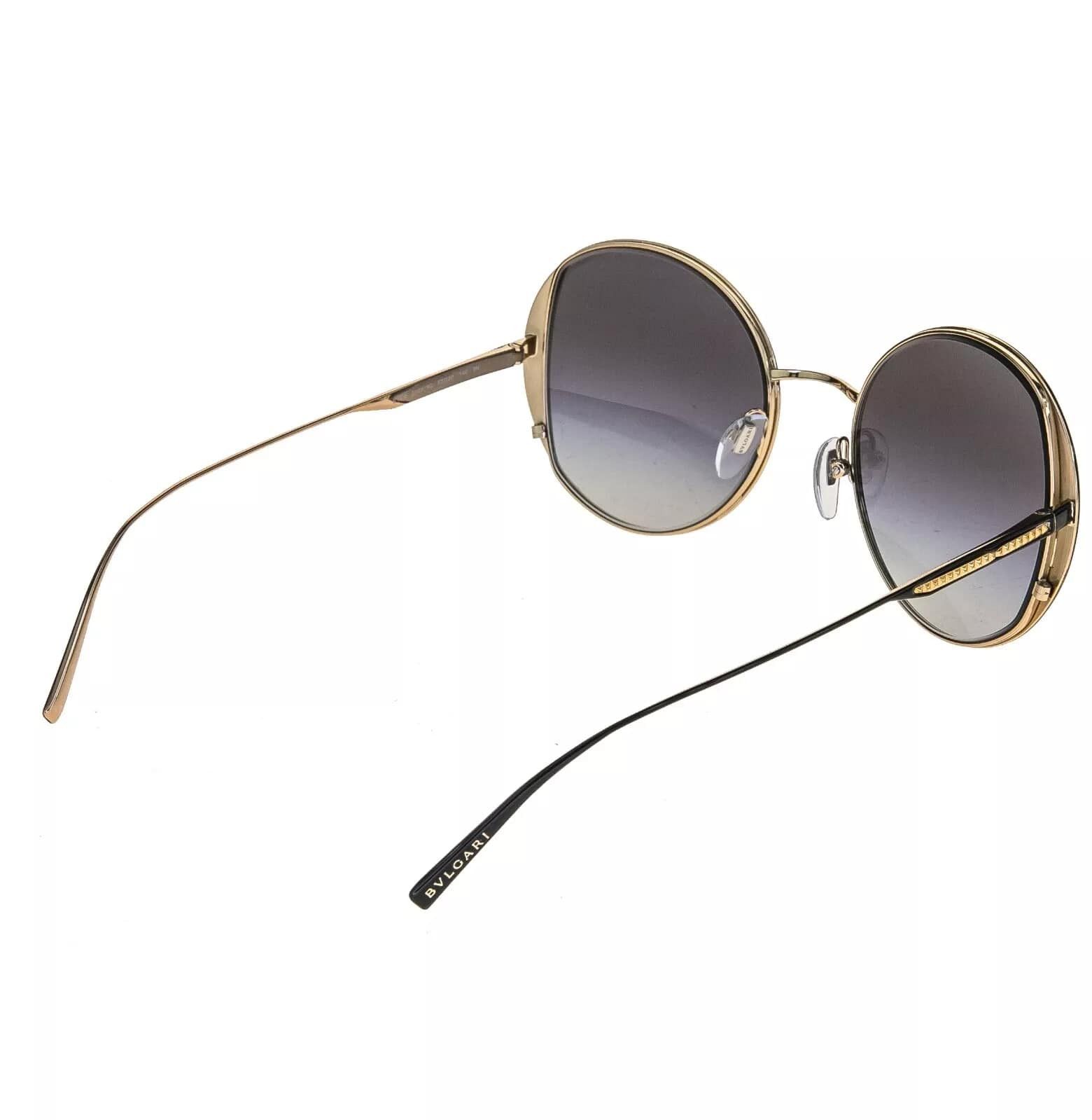 Bvlgari BVLGARI BV6169 Black Round Metal Fashion Sunglasses 6169 Size ONE SIZE - 7 Thumbnail