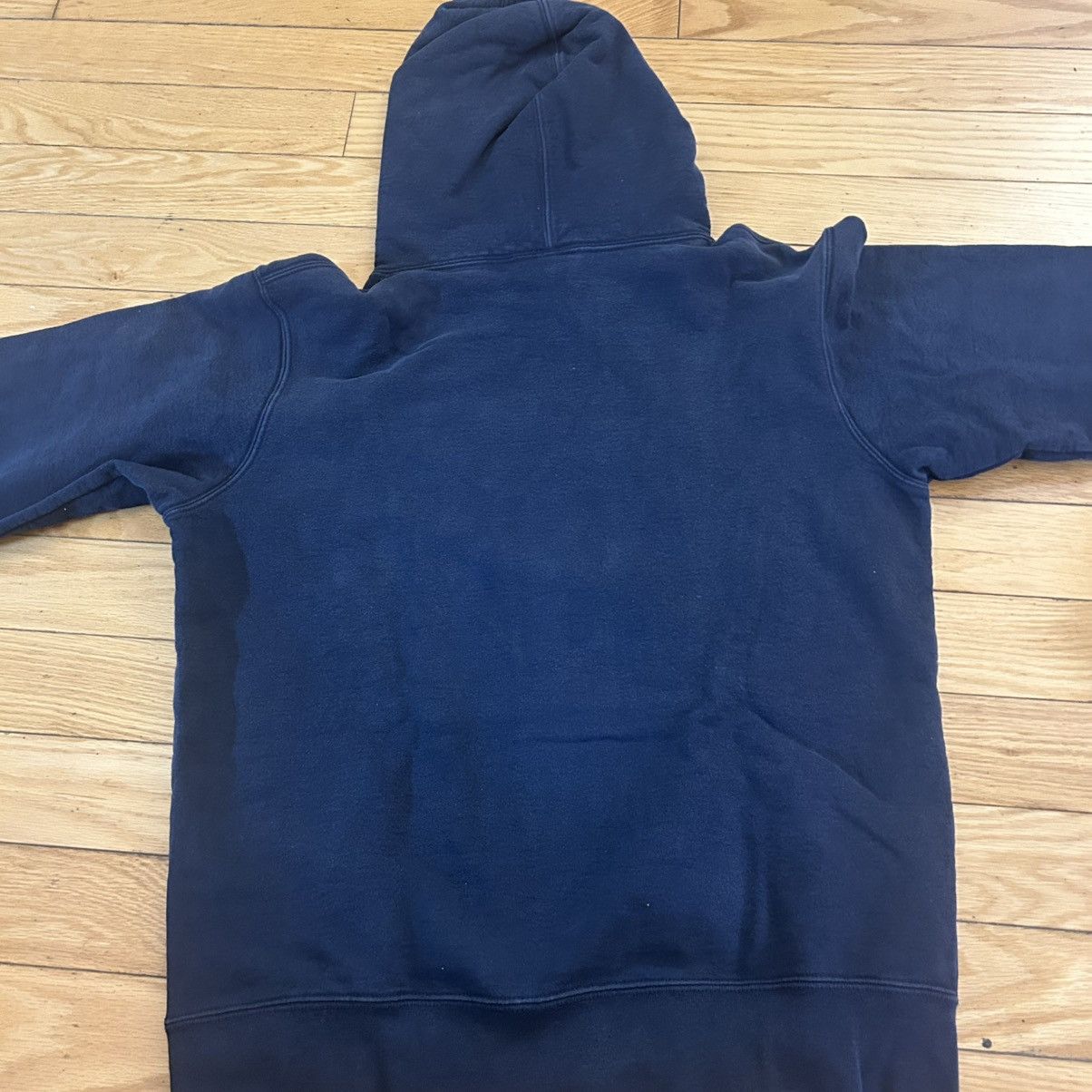 Supreme Supreme Tag Logo Hooded Sweatshirt Navy Medium Size US M / EU 48-50 / 2 - 7 Thumbnail