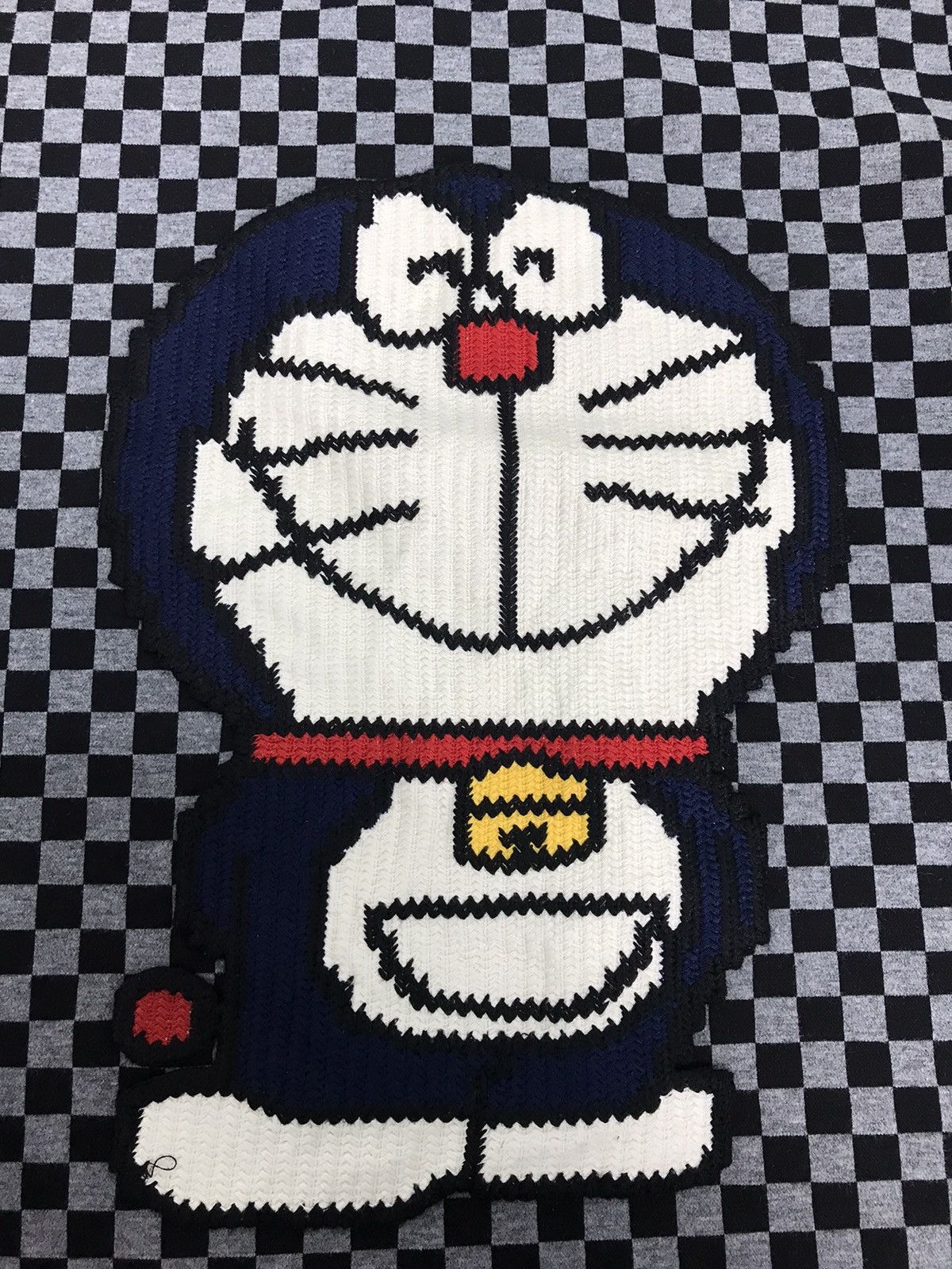 Disney Doraemon Big Logo Checkered Tee anima cartoonnetwork Size US XL / EU 56 / 4 - 4 Thumbnail