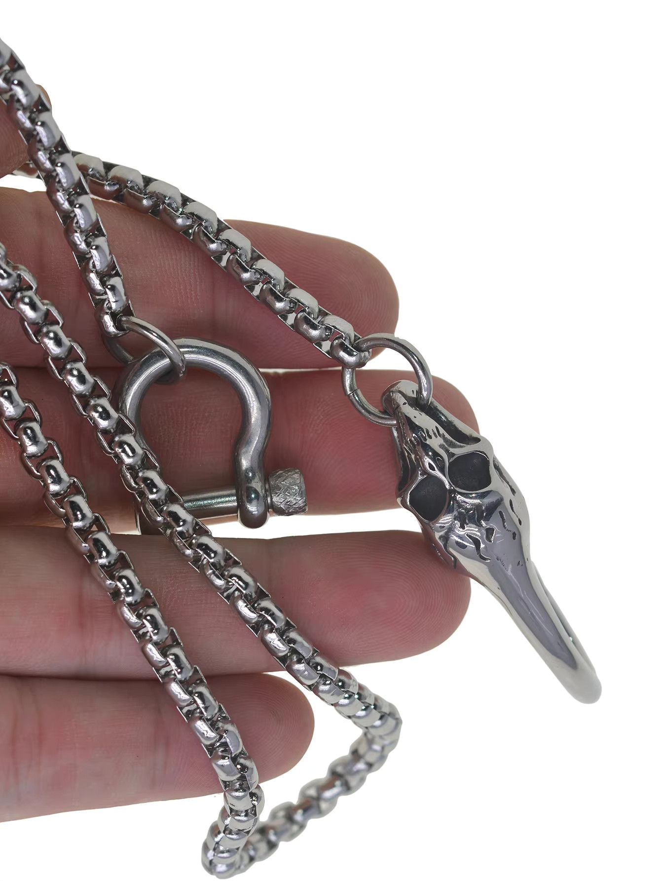 Jewelry Skull Snake Chain Jean Trousers Key Chain Street Waist Pant Size ONE SIZE - 3 Thumbnail