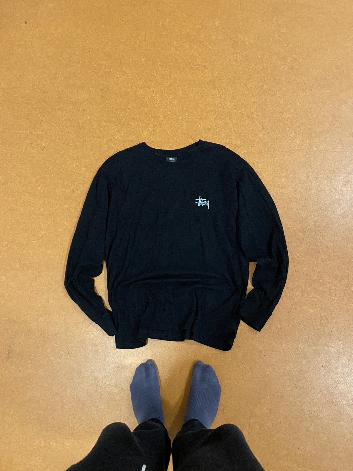 Stussy × Vintage Stussy vintage black longsleeve Size US L / EU 52-54 / 3 - 4 Thumbnail