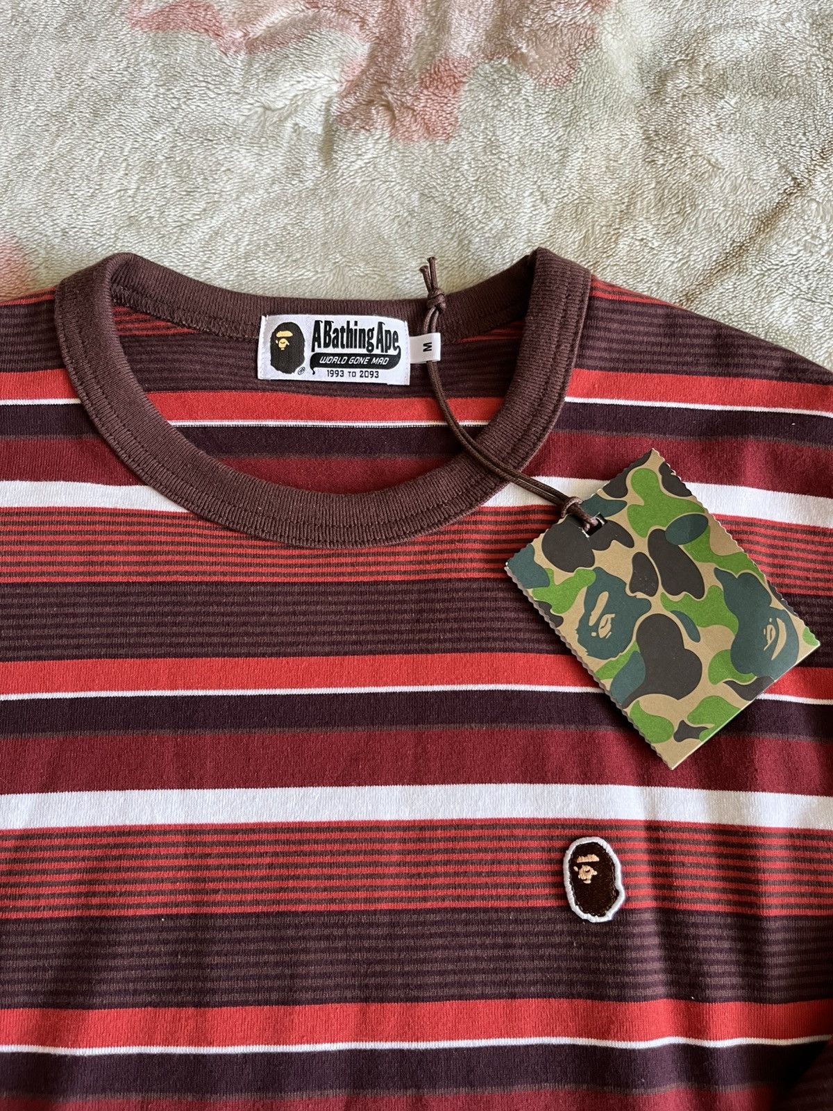 Bape Bape Ape Head One Point Hoop L/S Tee Size US M / EU 48-50 / 2 - 4 Thumbnail