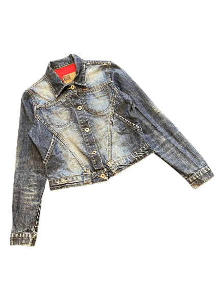 Diesel Vintage Diesel Y2K Denim Jacket Size S Size S / US 4 / IT 40 - 1 Thumbnail