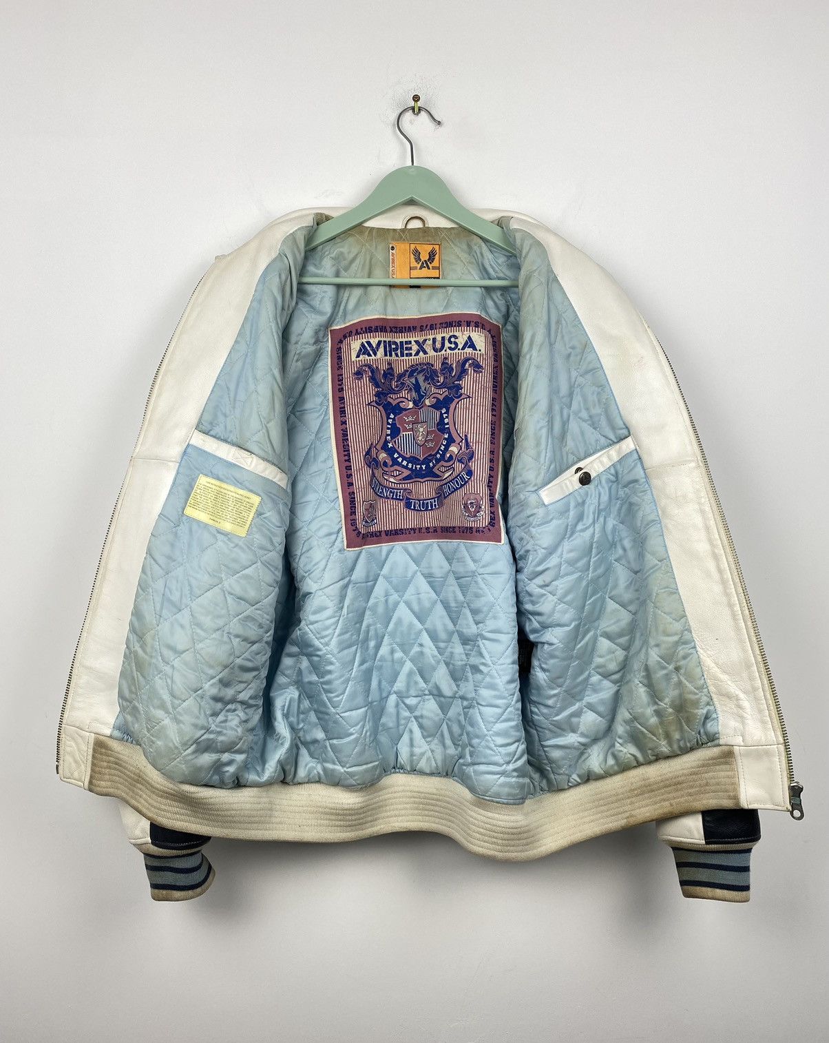 Avirex Vintage Avirex US Air Force Varsity Leather Jacket Size US XL / EU 56 / 4 - 19 Thumbnail