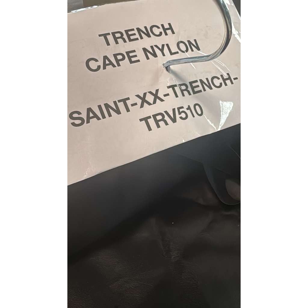 Saint Laurent Paris o1rshd1 Trench Cape in Nylon Coat in Burgundy Size US L / EU 52-54 / 3 - 5 Thumbnail