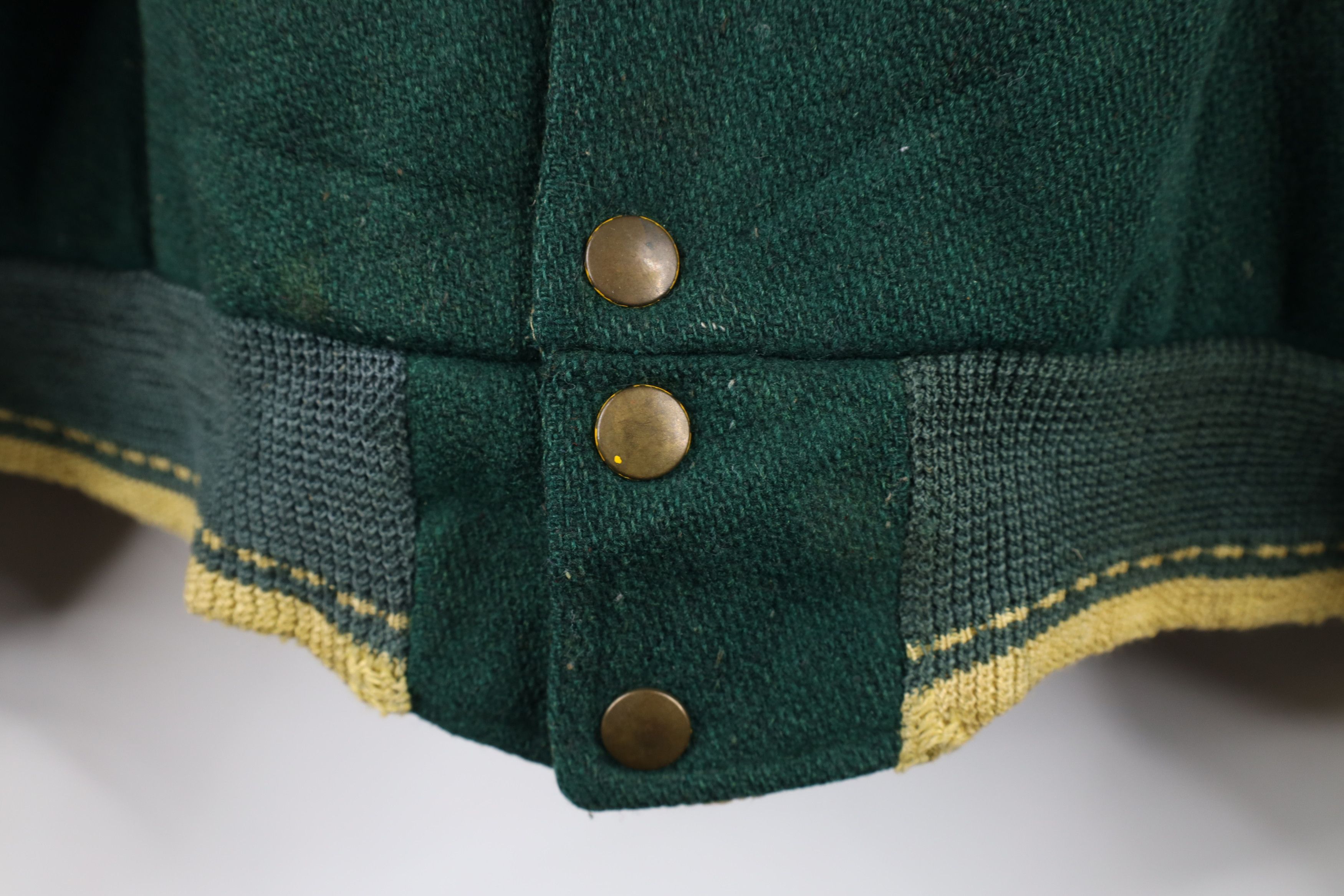 Vintage Vintage 40s 50s Streetwear Wool Varsity Jacket Green USA Size US M / EU 48-50 / 2 - 10 Thumbnail