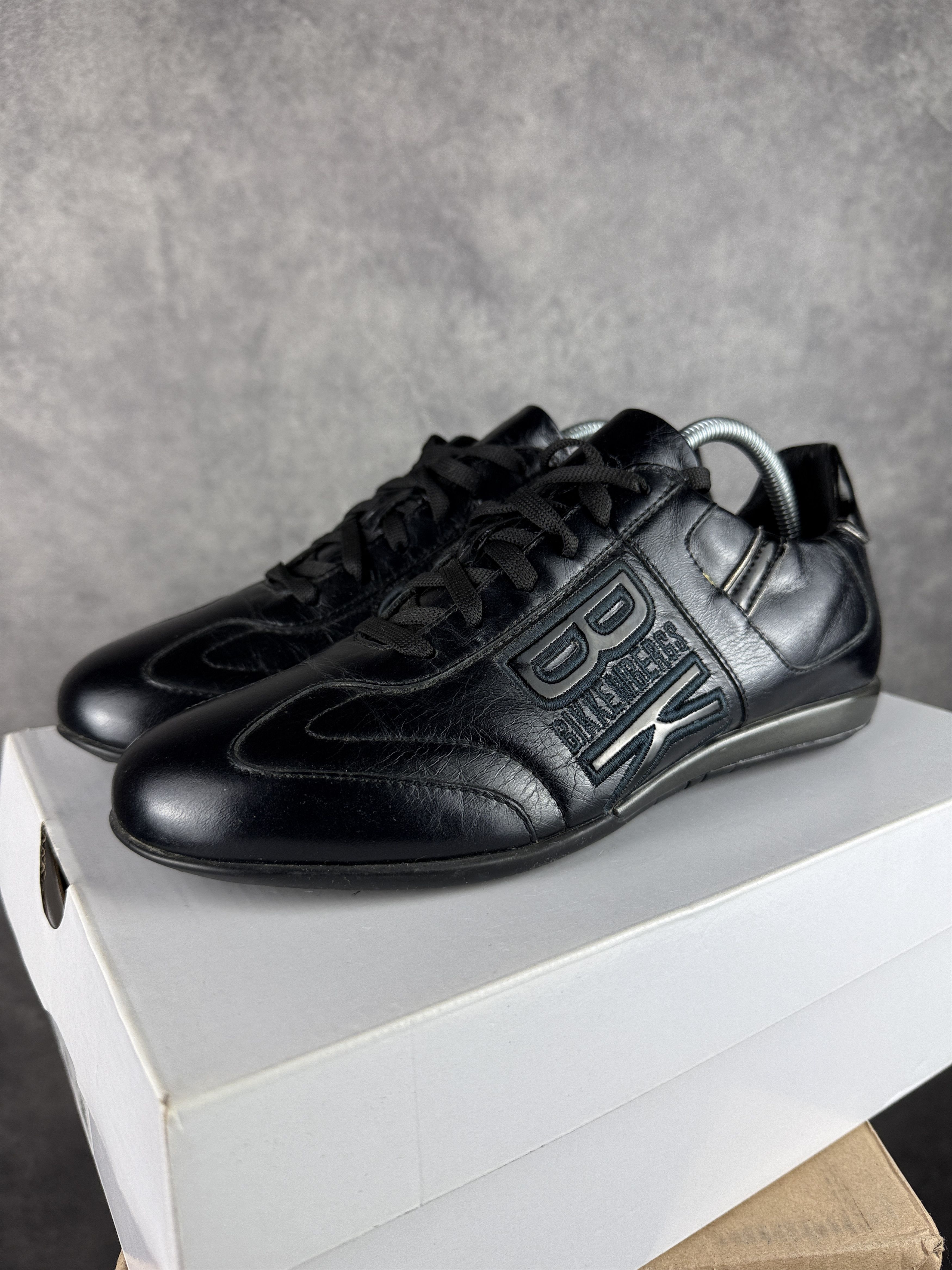 Dirk Bikkembergs Bikkembergs leather shoes patent leather Big Logo Spellout Size US 8 / IT 38 - 1 Thumbnail