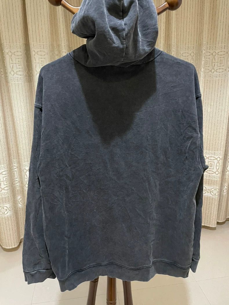 Balenciaga Balenciaga Washed Faded Distressed Logo Hooded Sweatshirt Size US M / EU 48-50 / 2 - 2 Thumbnail