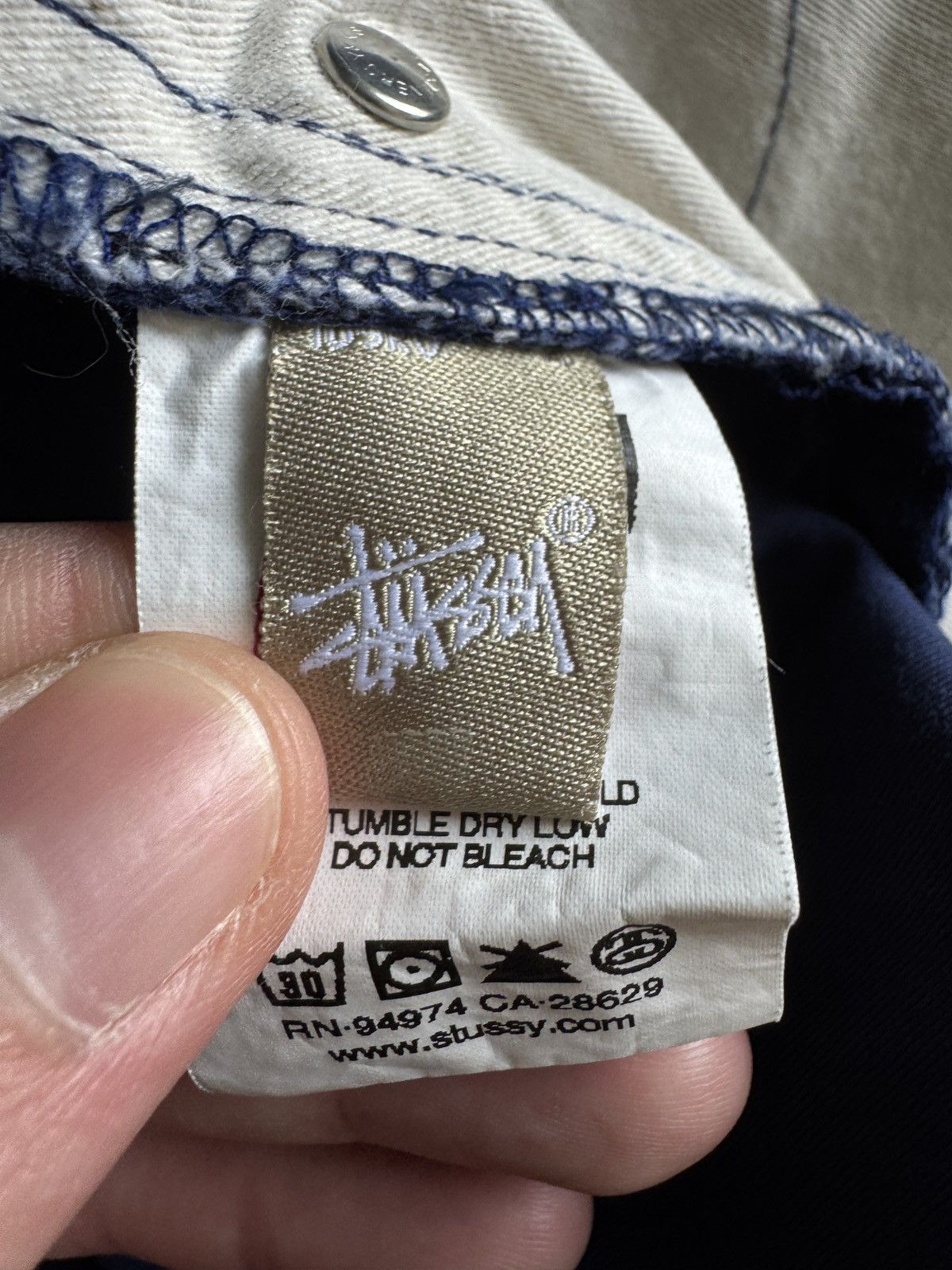 Stussy Men’s Stussy Casual Pants Blue Streetwear Size 36 Size US 36 / EU 52 - 19 Thumbnail
