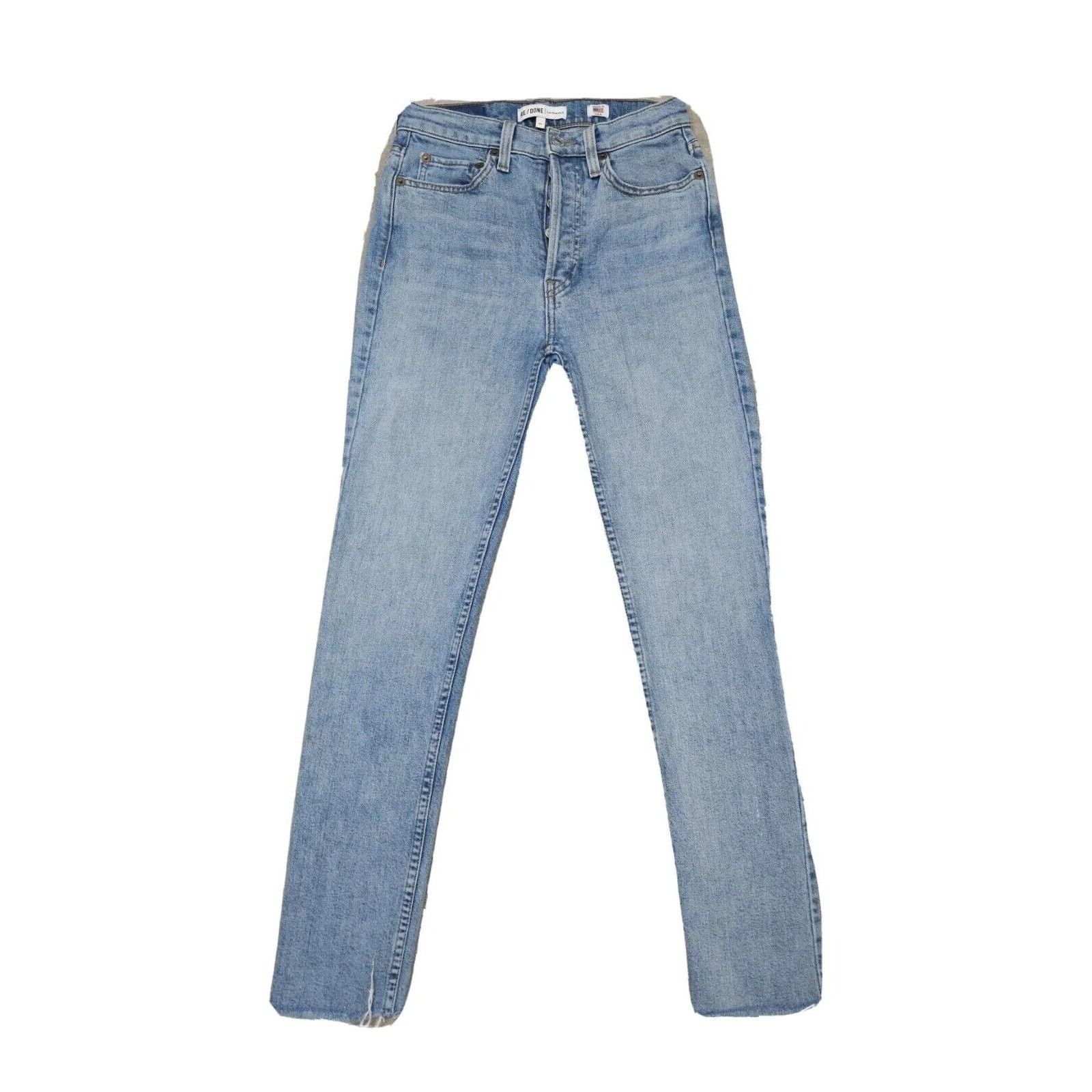 RE/DONE Re/Done Originals High Rise Ankle Crop Jeans 25 Size 25" / US 0 / IT 36 - 3 Thumbnail