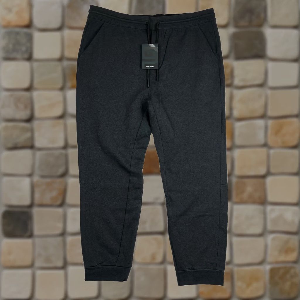 Vintage NWT Public Rec Weekend Jogger Men 40x30 French Terry Cotton Heather Charcoal Pants Size US 40 / EU 56 - 1 Thumbnail