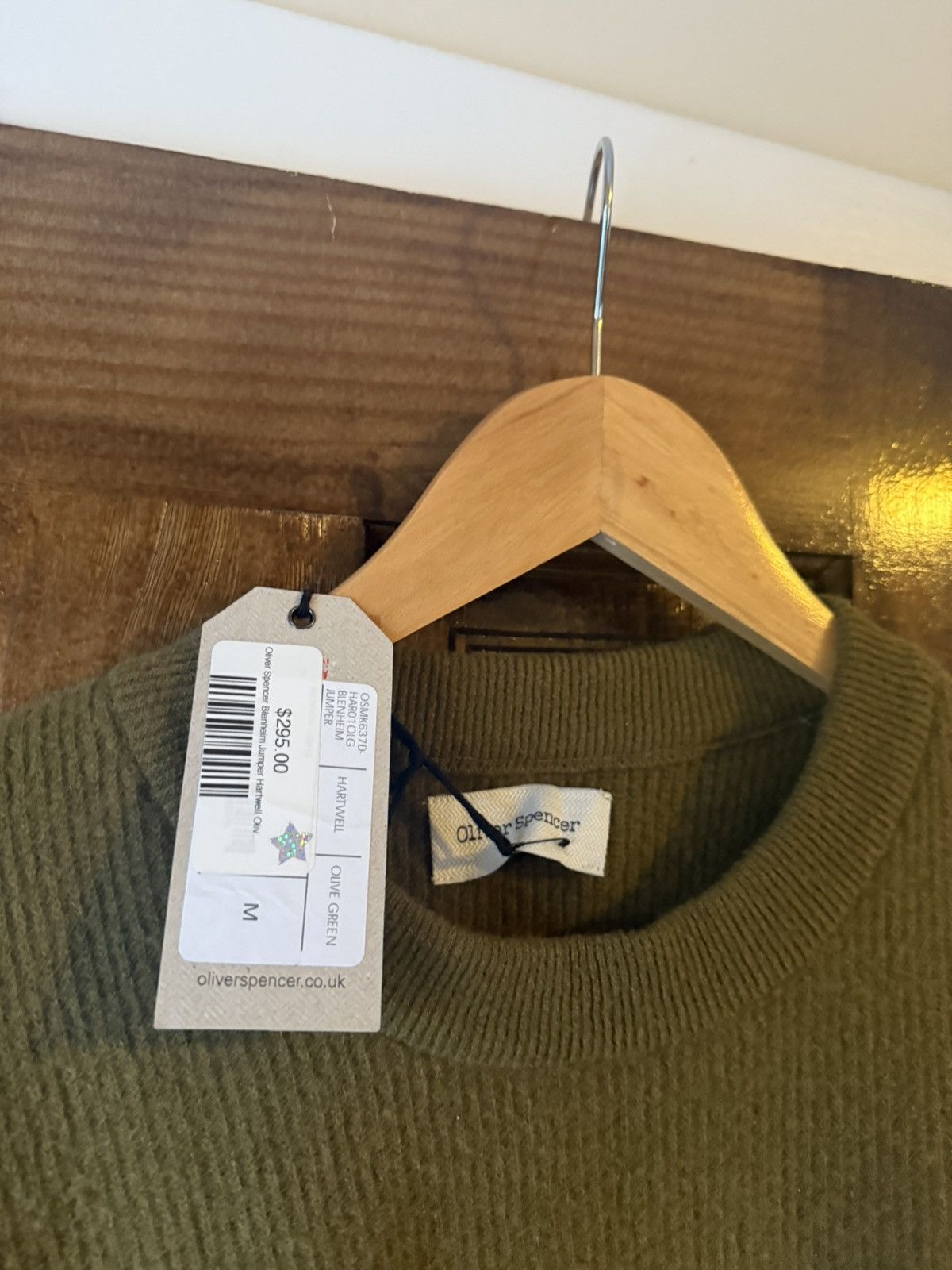Oliver Spencer Oliver Spencer Blenheim Jumper - Hartwell Olive Green Size US M / EU 48-50 / 2 - 3 Thumbnail