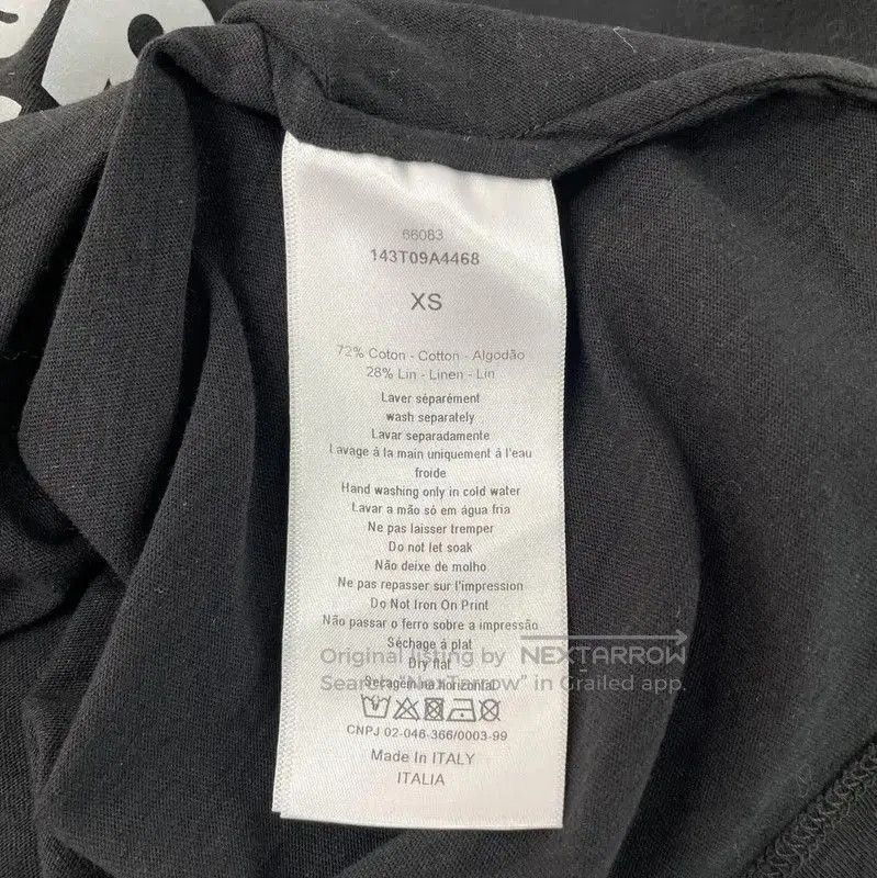 Dior Dior Summer Black Graphic Short Sleeve T. Size XS / US 0-2 / IT 36-38 - 7 Thumbnail