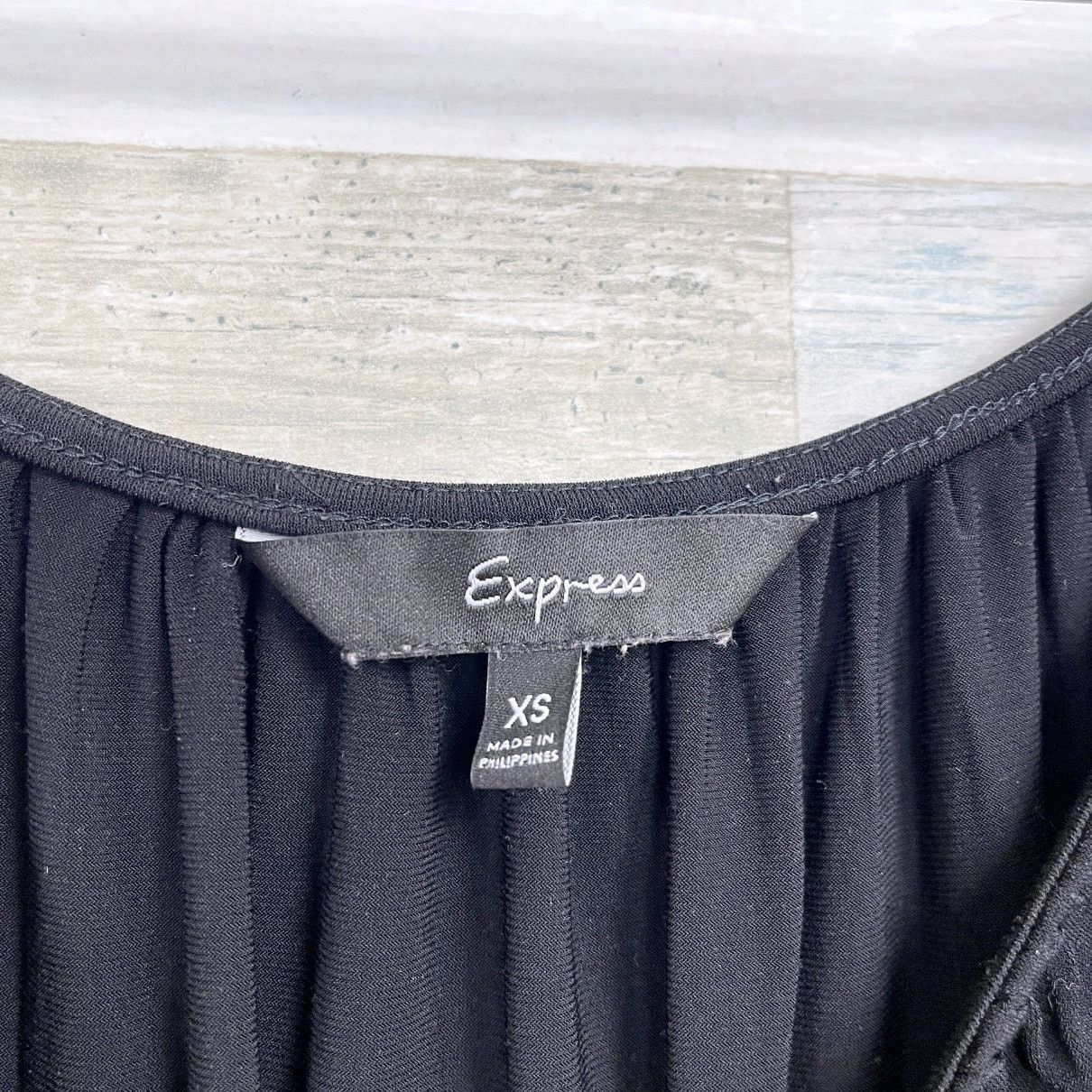 Express Express Drop Waist Off The Shoulder Black Womens XS Size XS / US 0-2 / IT 36-38 - 6 Thumbnail