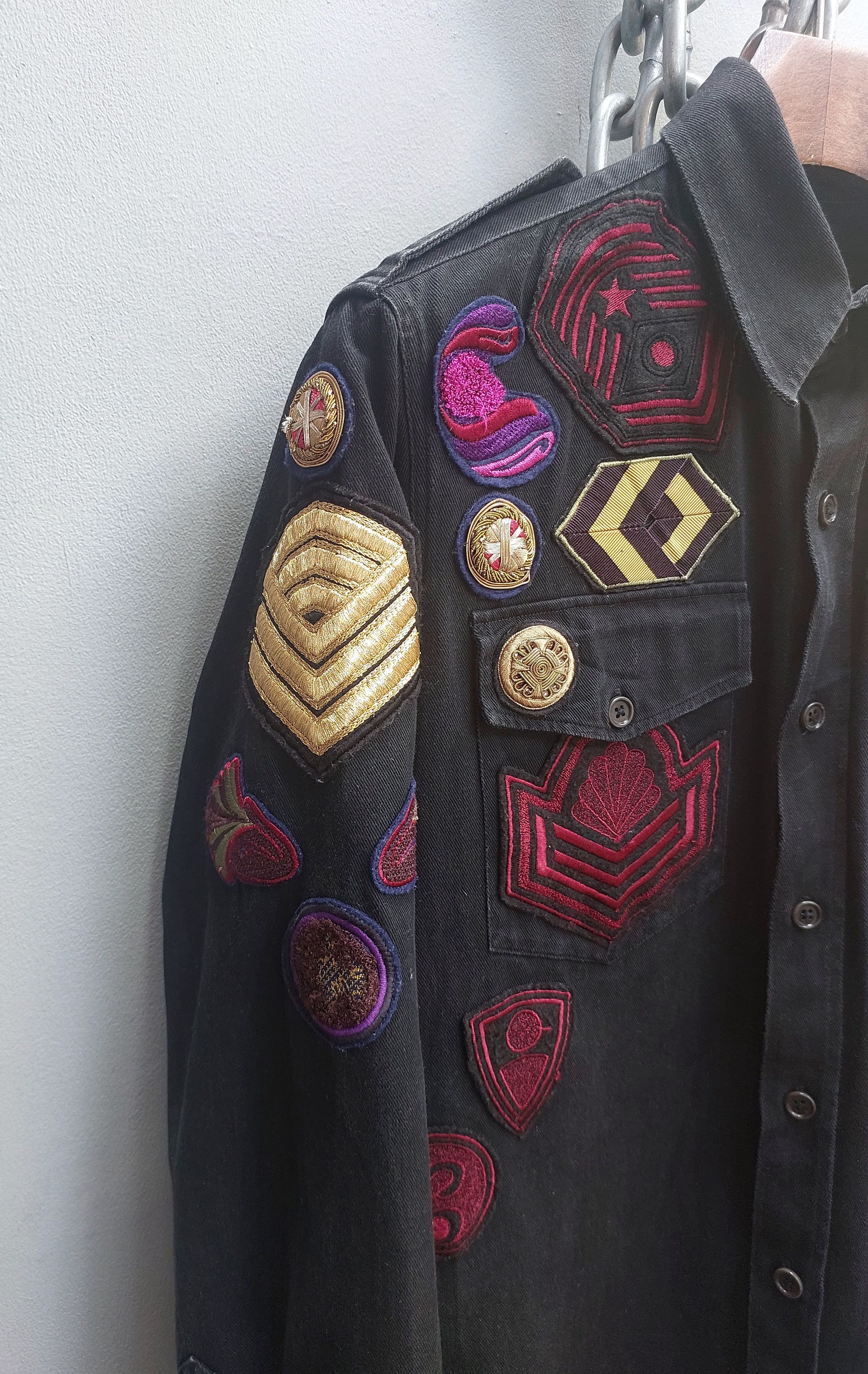 Dries Van Noten Dries Van Noten Patches detailed denim shirt Size US S / EU 44-46 / 1 - 5 Thumbnail