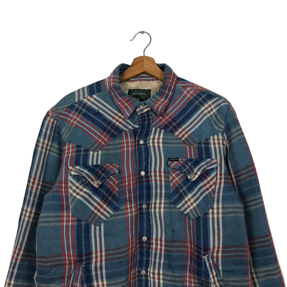 Ralph Lauren 🔥VINTAGE FLANNEL WORK JACKET POLO COUNTRY RALPH LAUREN Size US M / EU 48-50 / 2 - 5 Thumbnail