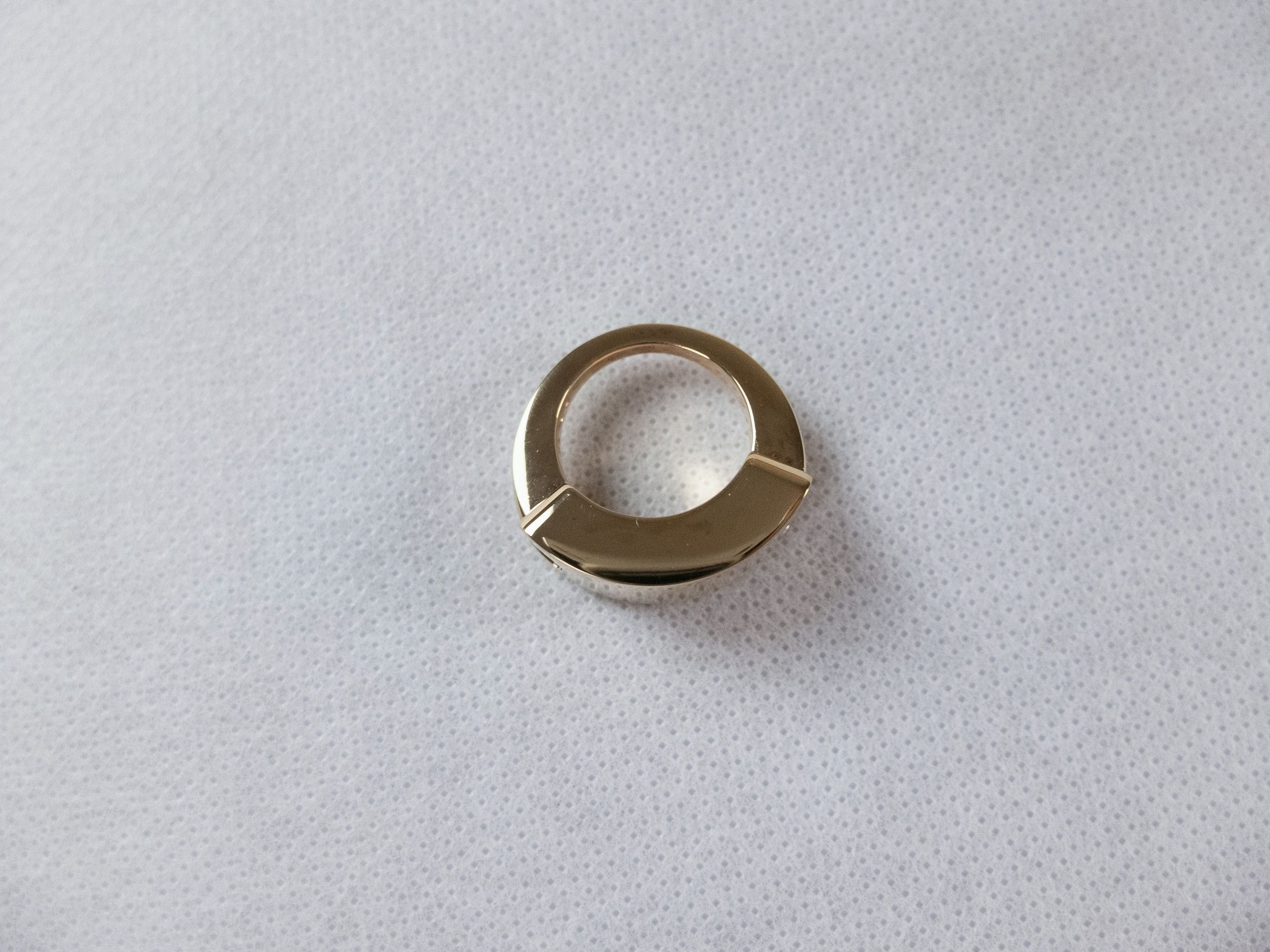 Bottega Veneta BOTTEGA VENETA ID gold plated silver chunky ring 7 15 q Size ONE SIZE - 3 Thumbnail