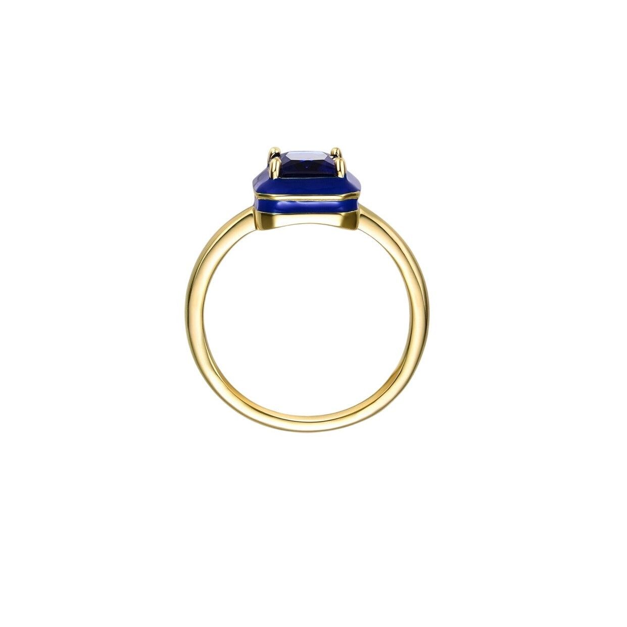 & Other Stories Julia Capri 14k Yellow Gold Plated with Blue Cubic Zirconia Size ONE SIZE - 2 Thumbnail