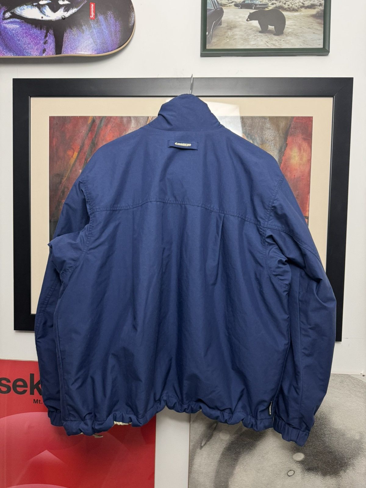 Nike Vintage Y2k Nike ACG Reversible Fleece Jacket Beige Navy Size US M / EU 48-50 / 2 - 8 Thumbnail