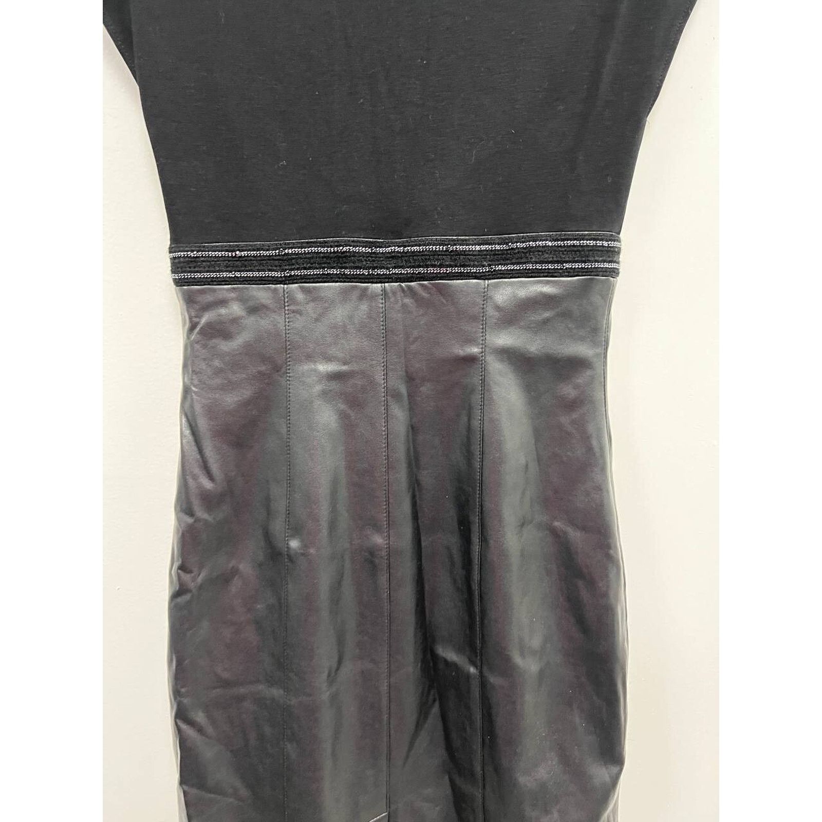 & Other Stories Barbara Schwarzer Lather Zip Midi Black Size 6 A000396 Size M / US 6-8 / IT 42-44 - 10 Thumbnail