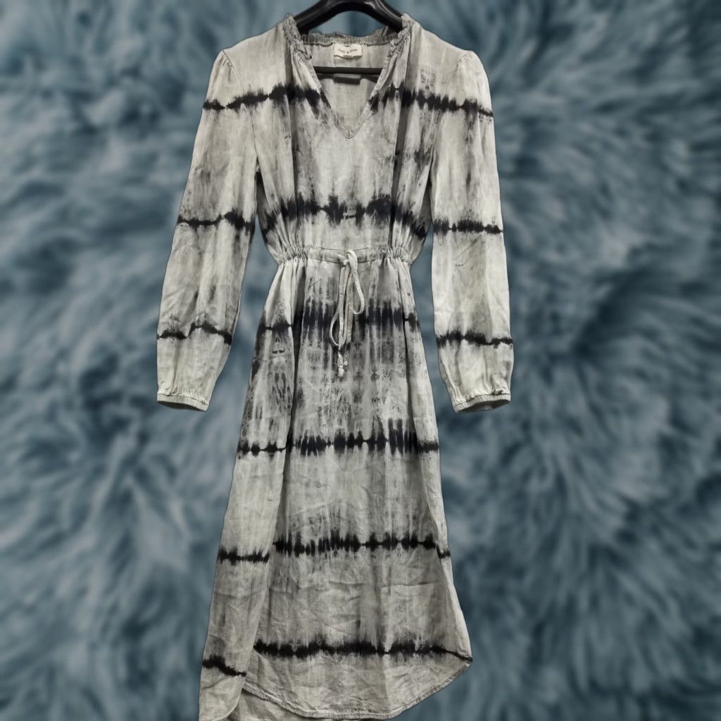 CLOT Cloth & Stone Gray Dress Long Sleeve S Womens Shirt Dress Midi Colorful Size S / US 4 / IT 40 - 1 Thumbnail