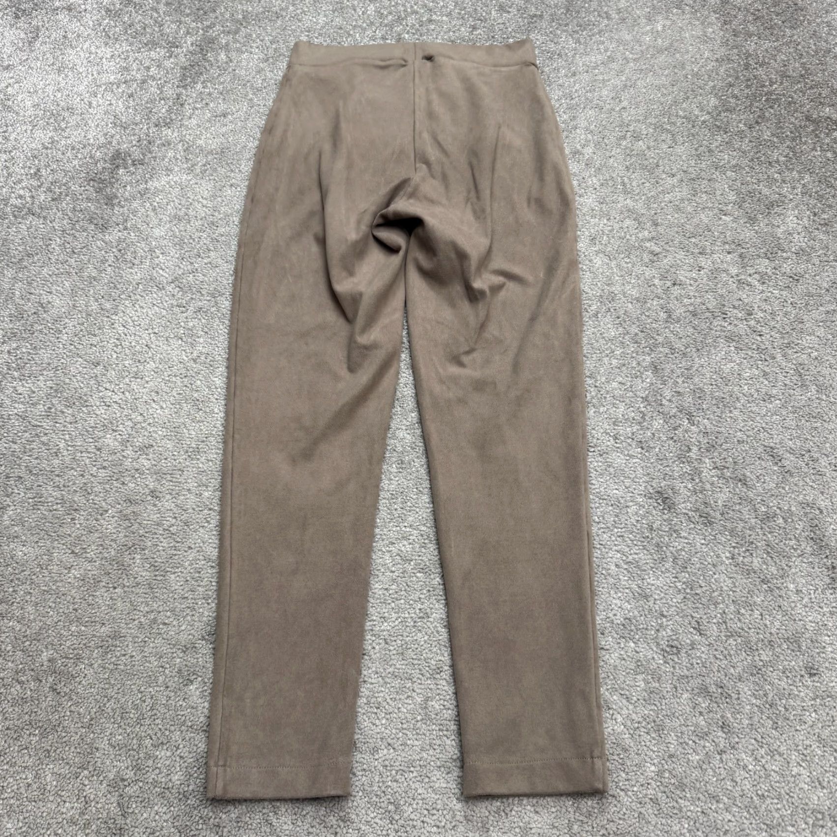 Wolford Wolford Estella Faux Suede Leggings Womens 38 US 6 Taupe Gray Velour Stretch Size 28" / US 6 / IT 42 - 2 Thumbnail