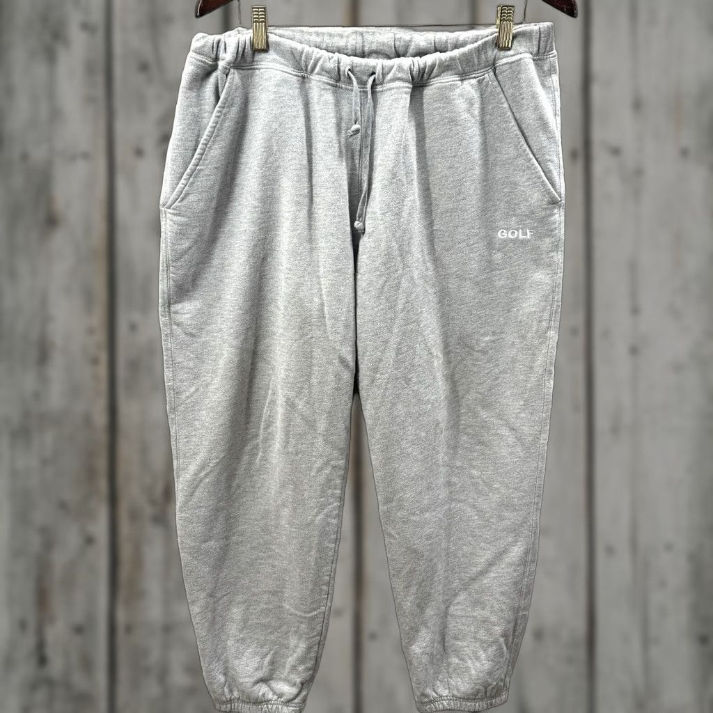 Golf Wang GOLF WANG Logo Sweatpants Mens XL Gray Fleece Joggers Tyler the Creator Street Size US 36 / EU 52 - 1 Thumbnail