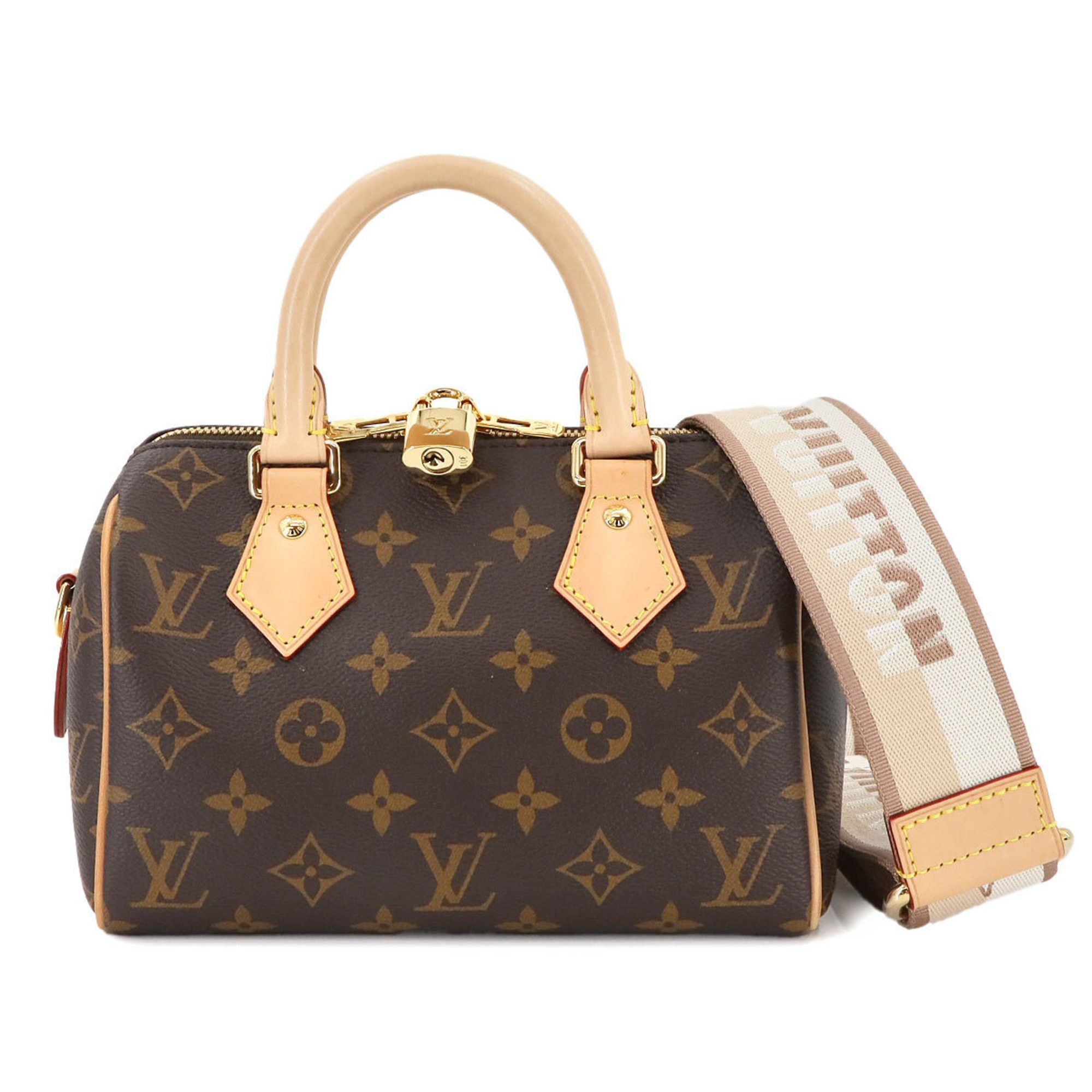 Louis Vuitton Monogram Speedy Bandouliere 20 2Way Hand Shoulder Bag Beige M46222 Rfid, Women's