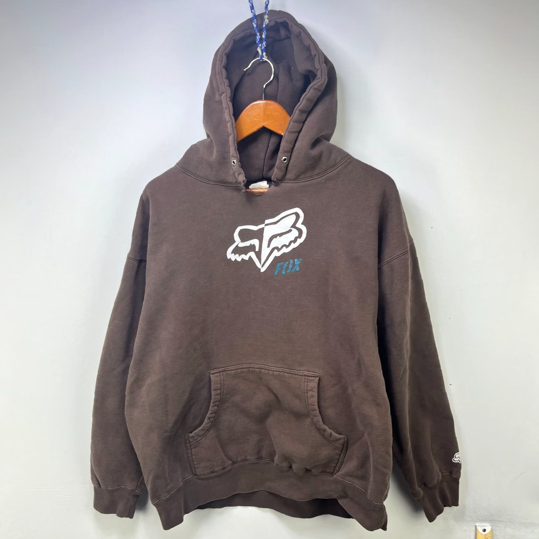 Fox Racing **VINTAGE 90S FOX RACING HOODIE BROWN XL** User: Vintage 90s Fox Racing Hoodie Brown XL Size US XL / EU 56 / 4 - 2 Thumbnail