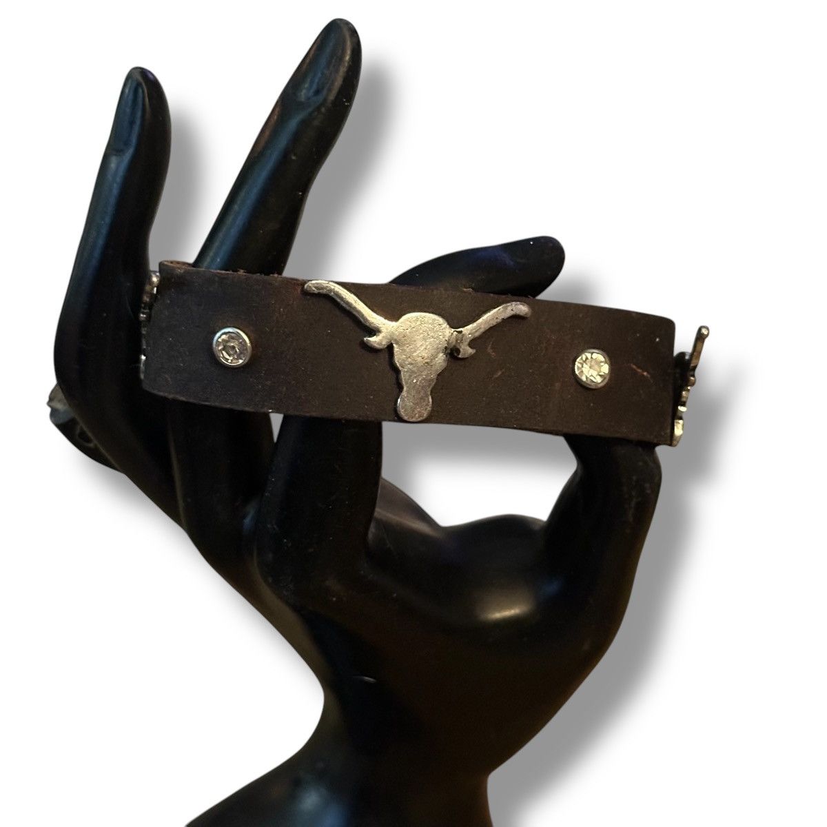 Other Lucky You steer head leather cowboy bracelet Size ONE SIZE - 2 Thumbnail