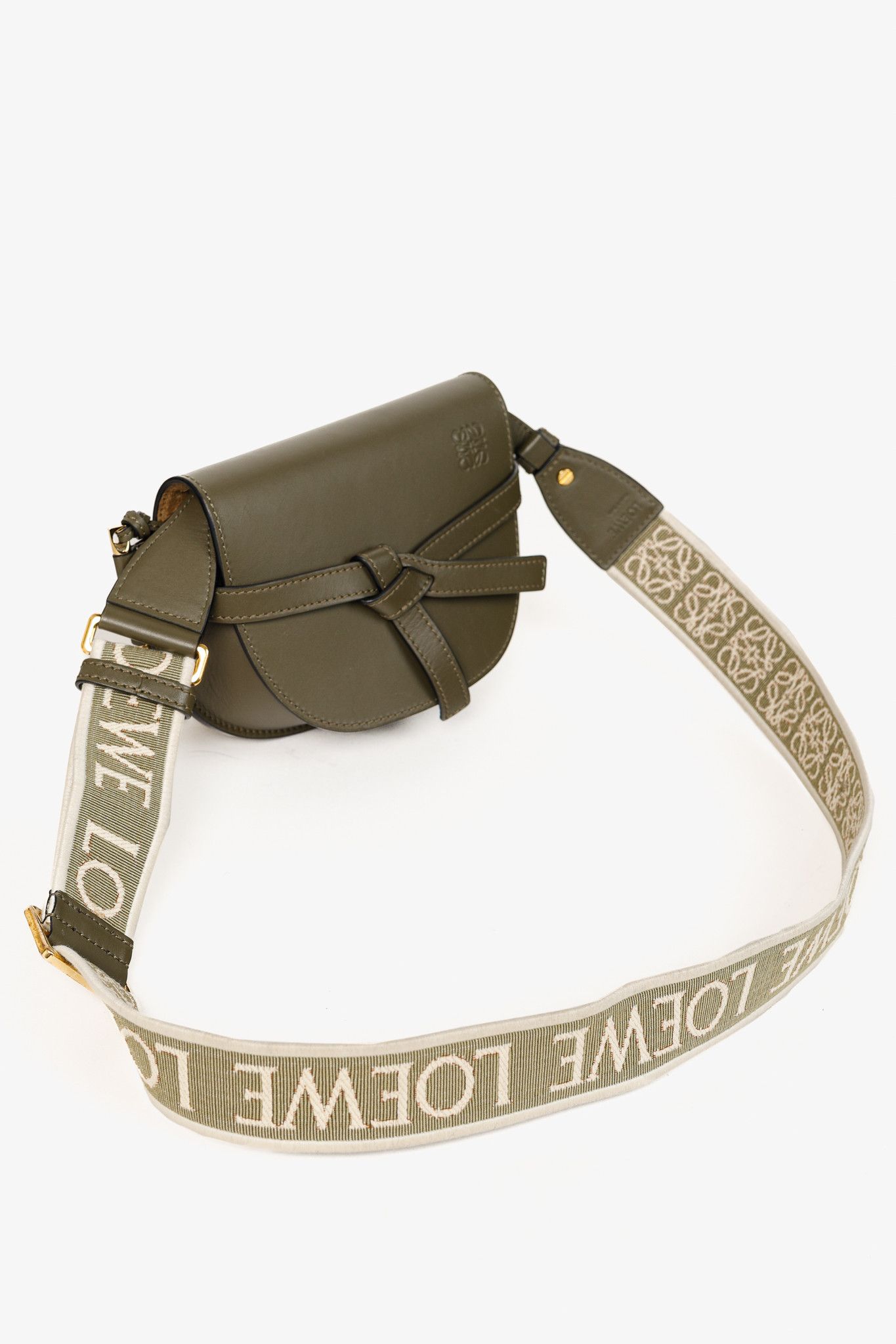 Loewe Loewe Mini Gate Dual Soft Calfskin & Jacquard Crossbody Bag Size ONE SIZE - 6 Thumbnail