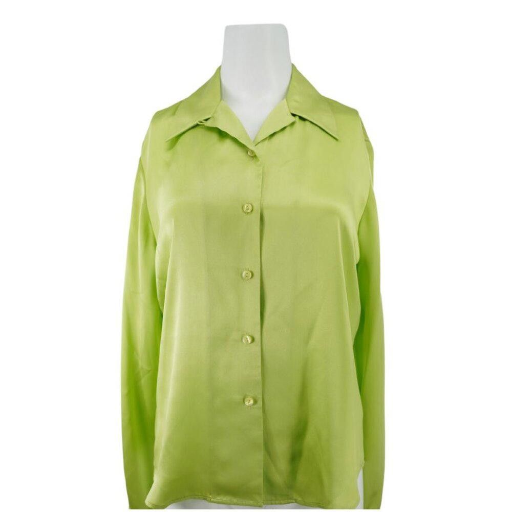 Designer Vintage Patrick Christopher Silk Button Down Size 8 Size M / US 6-8 / IT 42-44 - 1 Thumbnail