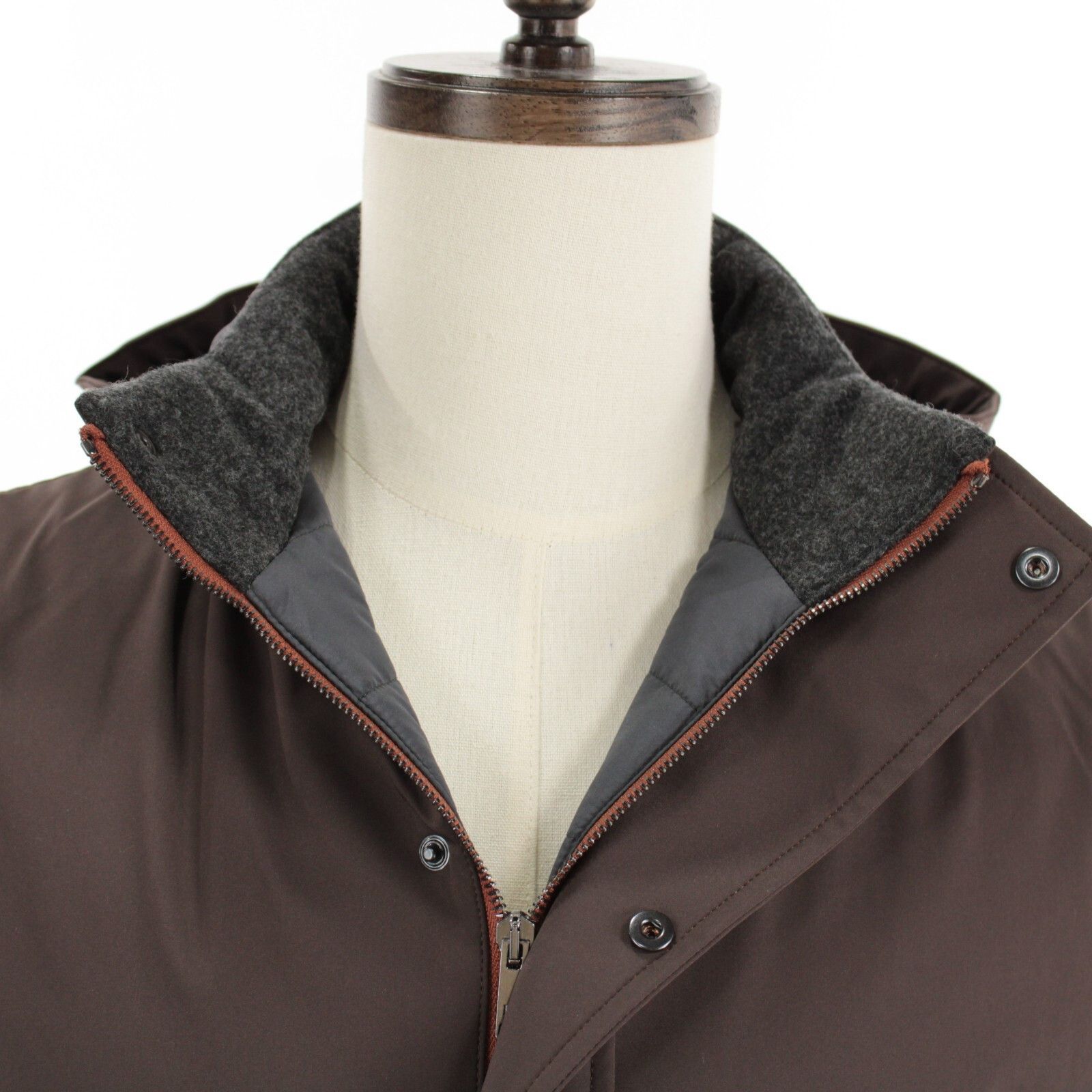 Luciano Barbera Luciano Barbera Vest Size M US In Brown Polyamide Size US M / EU 48-50 / 2 - 2 Thumbnail