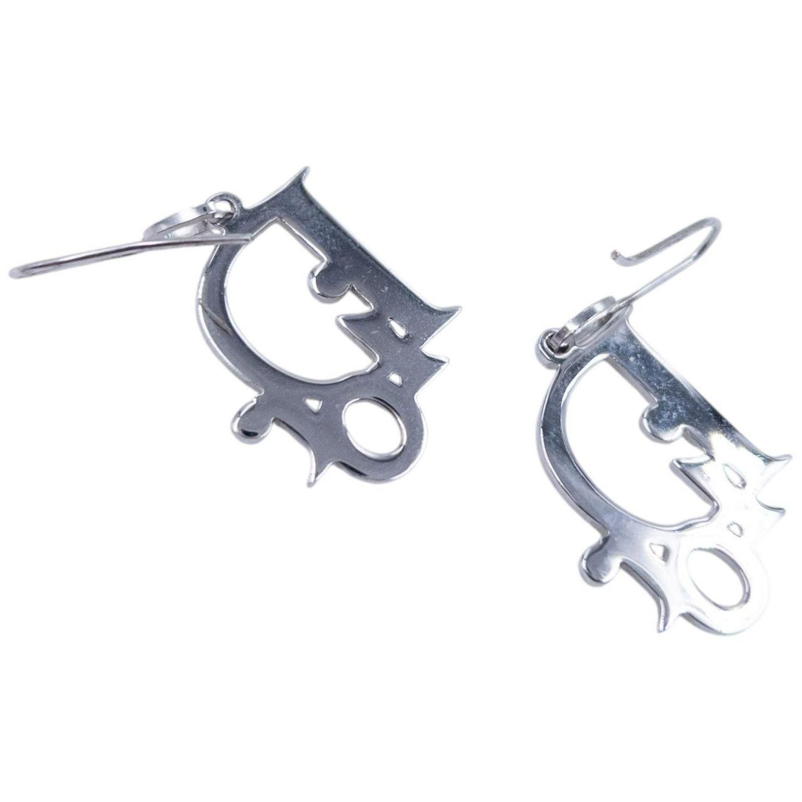 Dior Vintage Dior Logo Earrings Size ONE SIZE - 5 Thumbnail