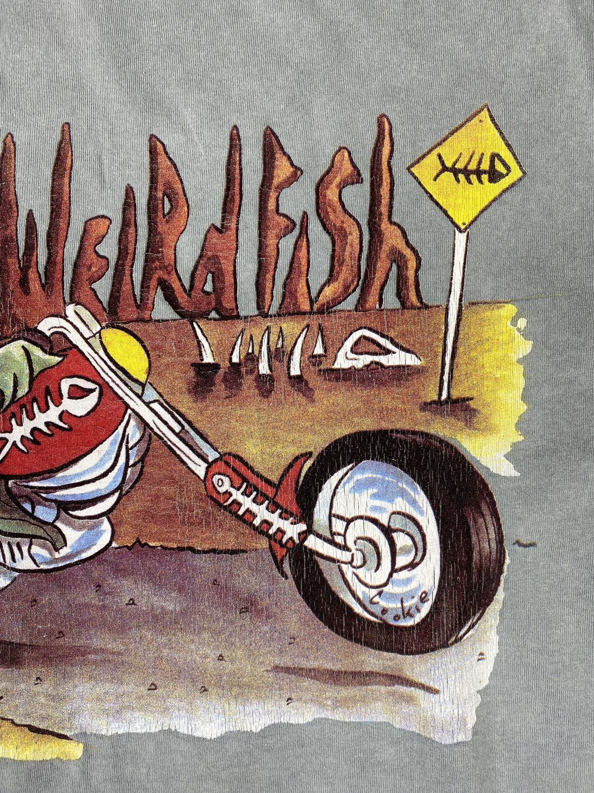 Band Tees Vintage Weird Fish Harley Davidson Big Logo Biker Style Size US L / EU 52-54 / 3 - 7 Thumbnail