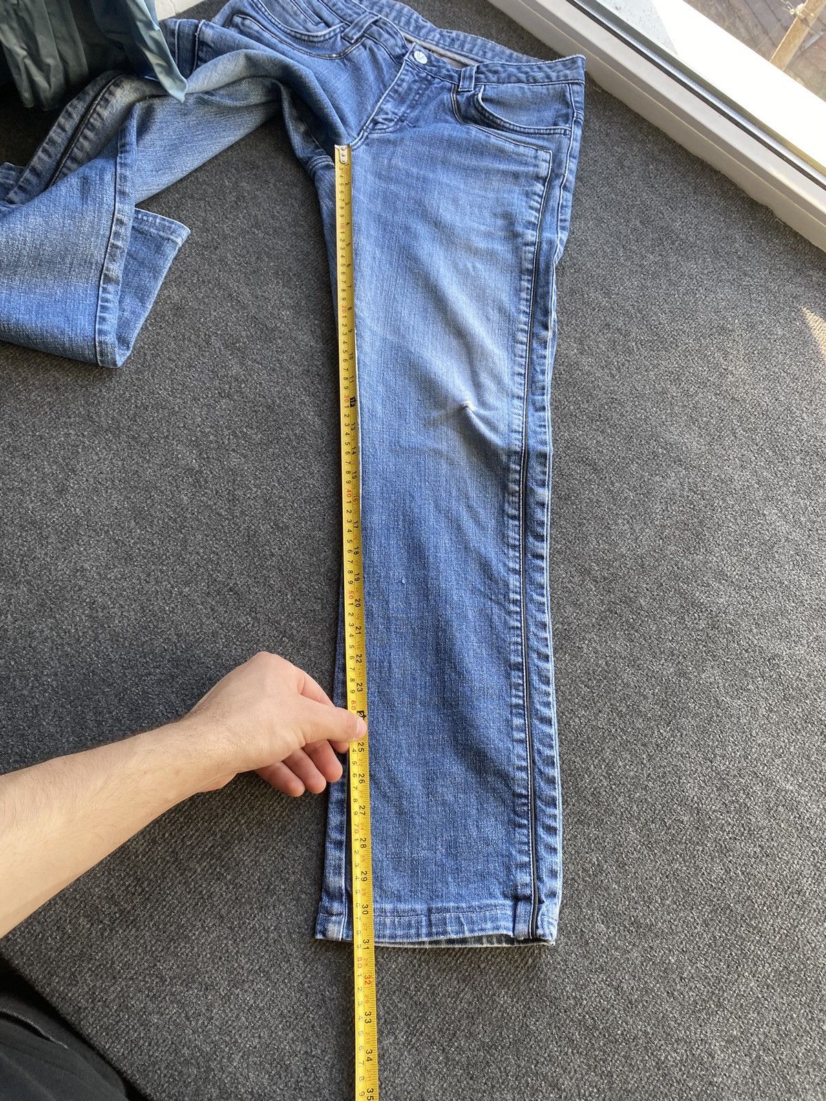 Versace 🔥Versace Luxury mens distressed jeans straight 32 designer Size US 32 / EU 48 - 9 Thumbnail
