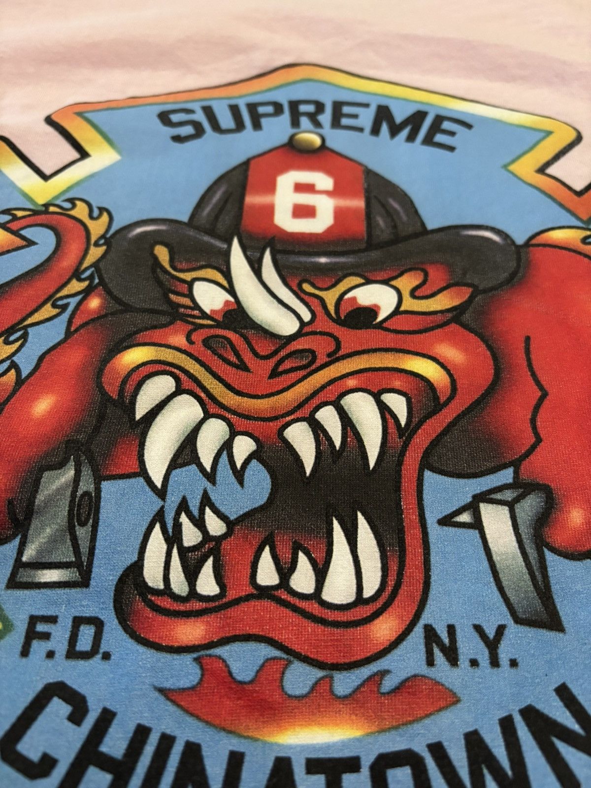 Supreme Supreme Chinatown FDNY Tee size Large Size US L / EU 52-54 / 3 - 3 Thumbnail
