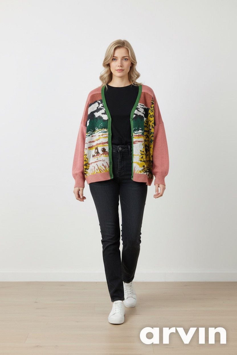 Ne-Net Ne-net by Issey Miyake Knit Cardigan -Japanese Designer Wear Size XXL / US 16-18 / IT 52-54 - 1 Thumbnail