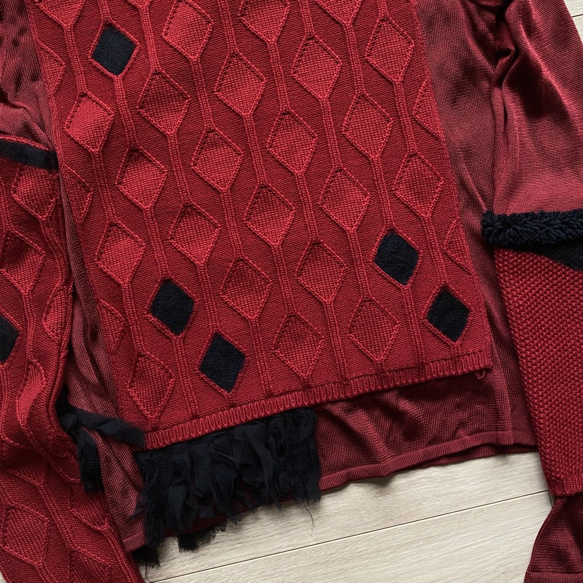 John Galliano F/W 2001 John Galliano Deconstructed Patchwork Knit Sweater Size US M / EU 48-50 / 2 - 12 Thumbnail