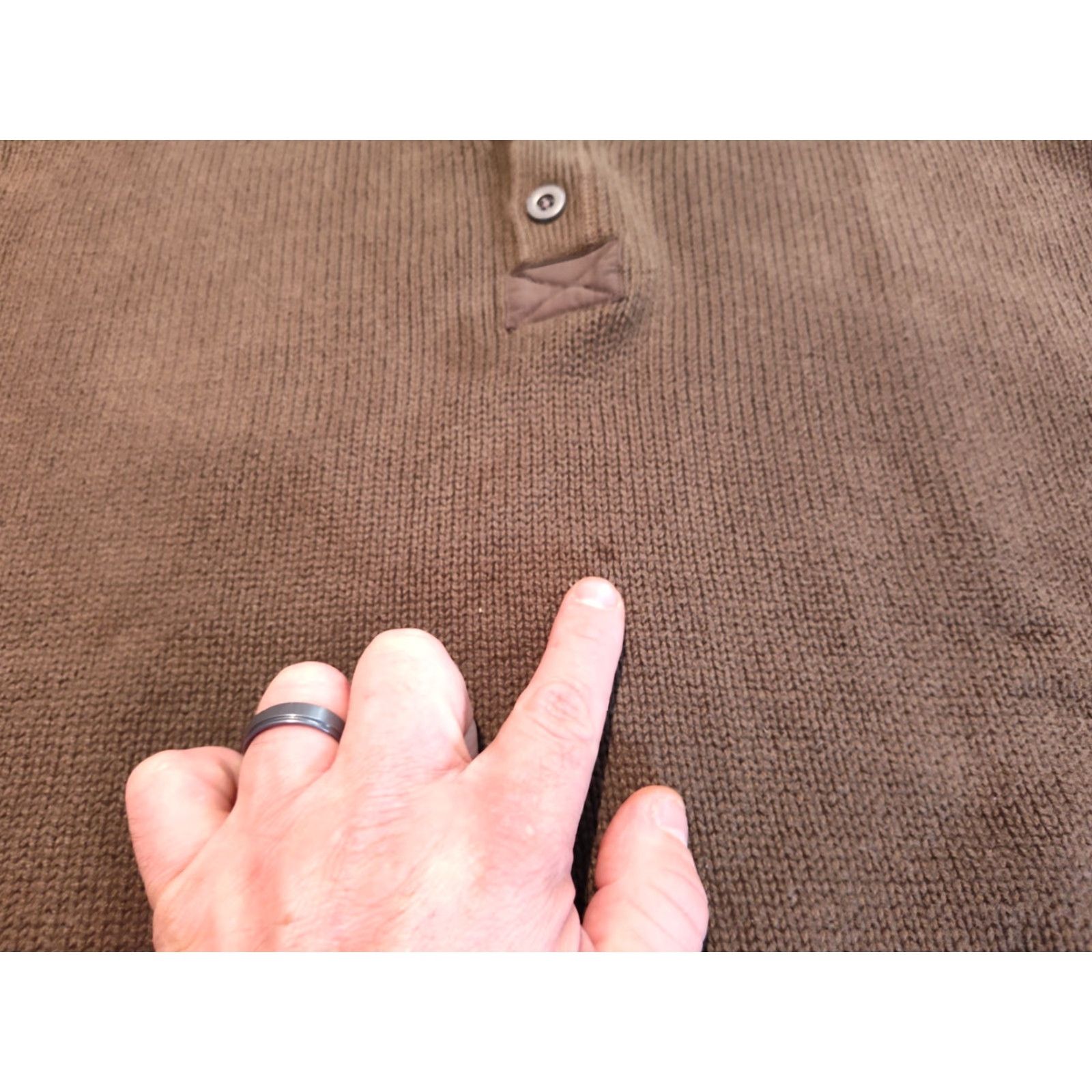 Eddie Bauer Eddie Bauer Pullover Sweater for Men, Large, Brown, Knit, Long Sleeve, Crew Neck, Hunting, Casual, with Arm Pocket Size US L / EU 52-54 / 3 - 5 Thumbnail