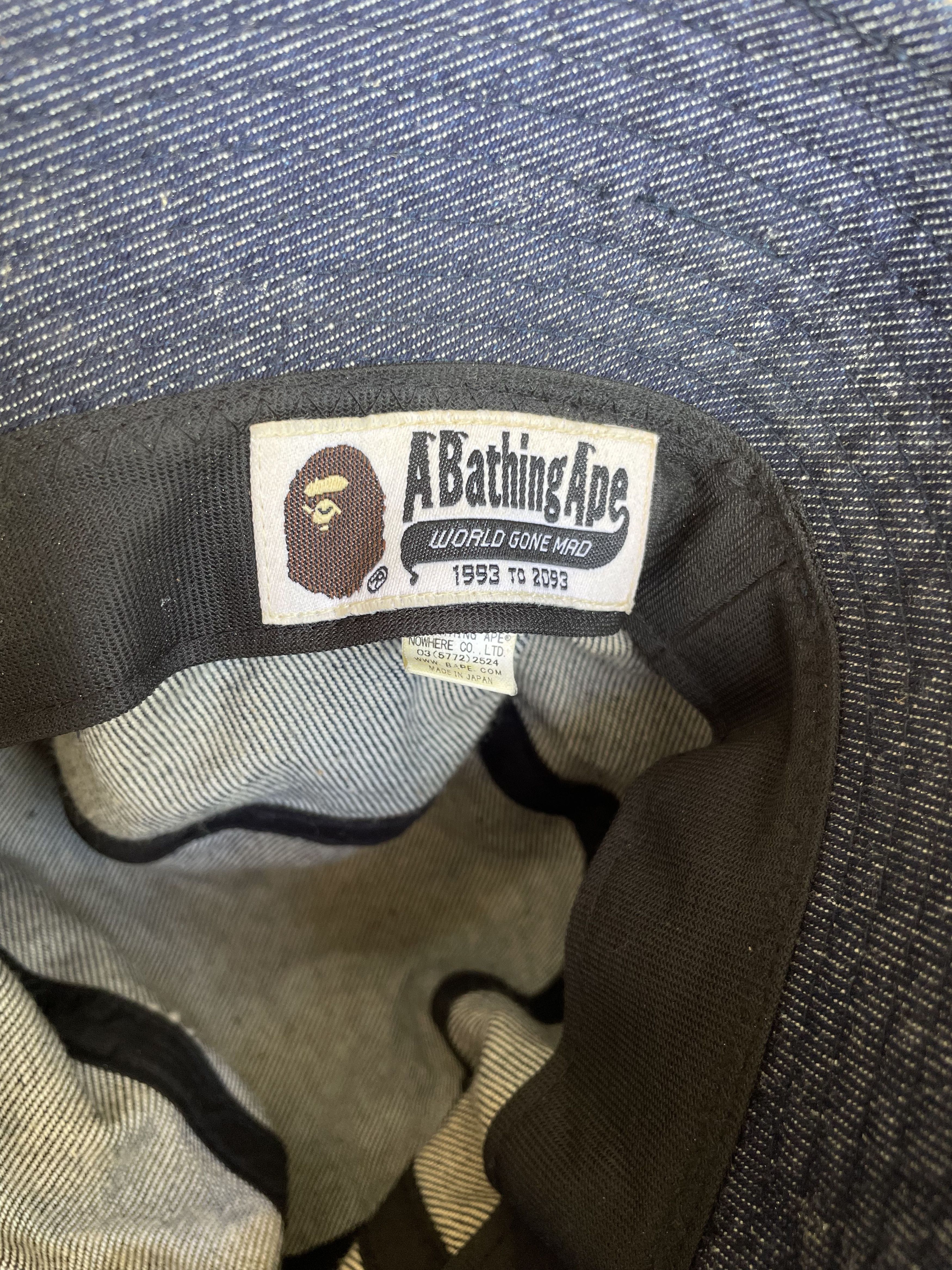 Bape Indigo Tiger Shark Bucket Hat Size ONE SIZE - 7 Thumbnail