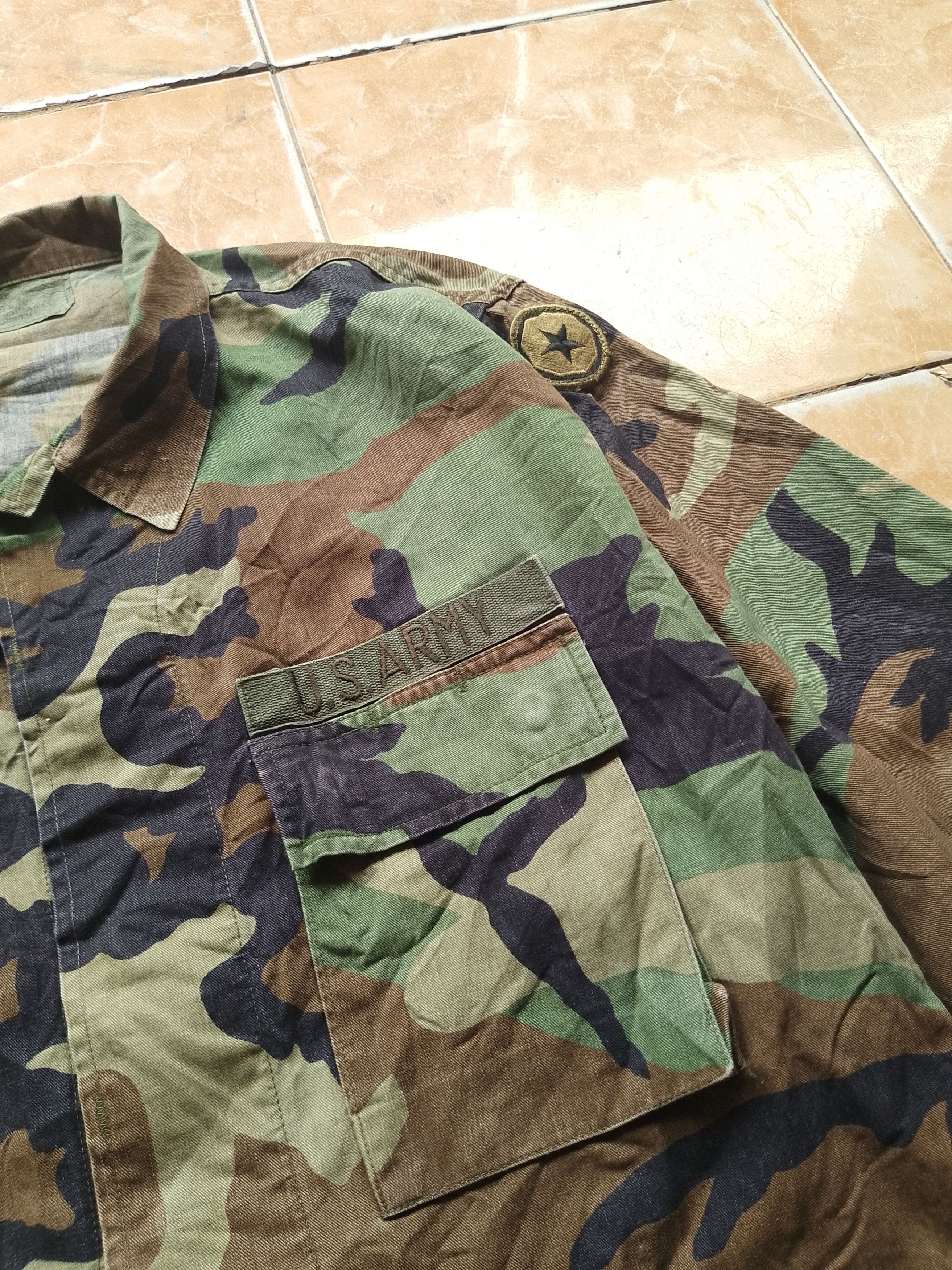 Vintage Vintage US ARMY Coat Woodland Camo Size US L / EU 52-54 / 3 - 2 Thumbnail