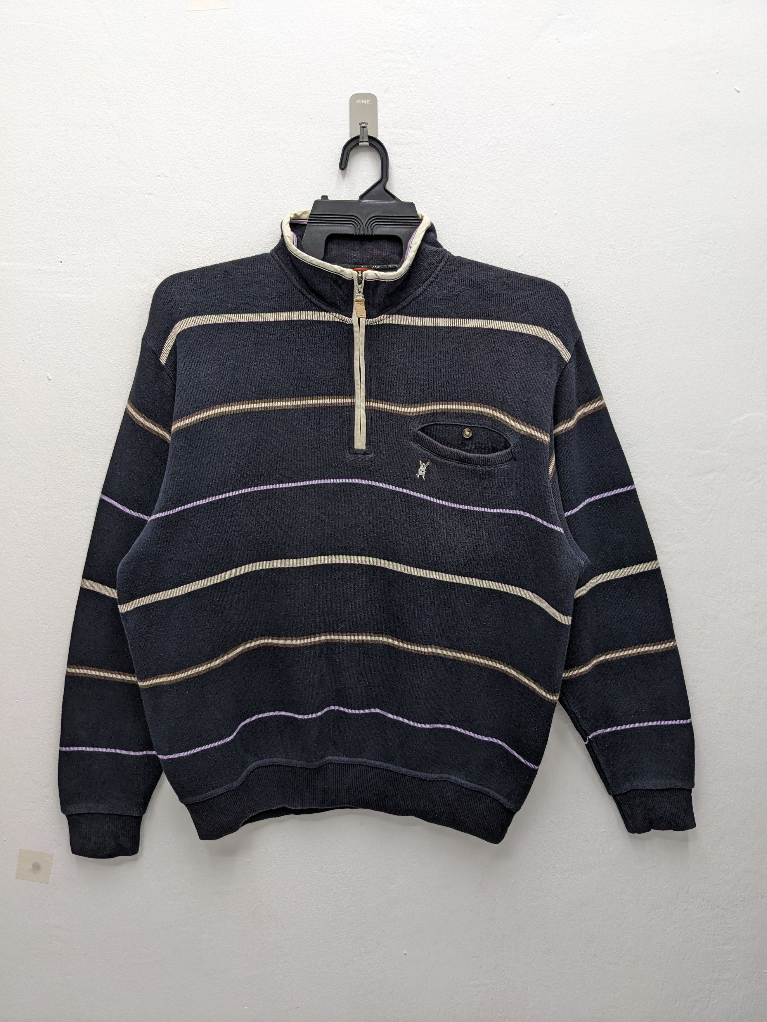 Macbeth Vintage Macbeth Jeans Co. Striped Single Pocket Sweatshirt Size US L / EU 52-54 / 3 - 2 Thumbnail