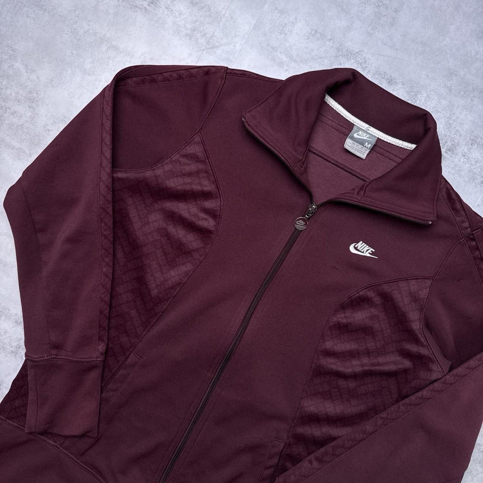 Nike Y2K Nike Purple Burgundy Zip Up Track Jacket Size M / US 6-8 / IT 42-44 - 2 Thumbnail
