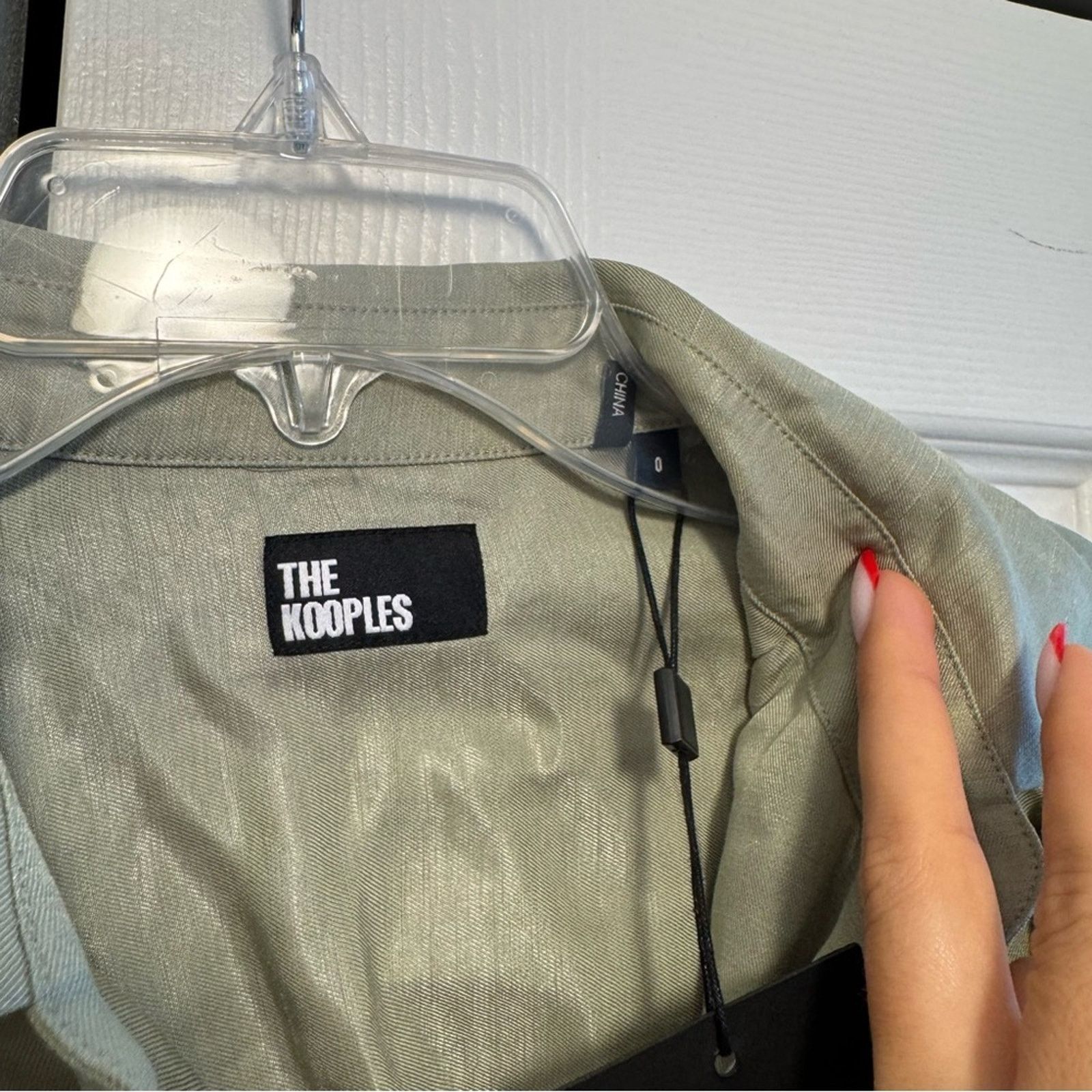 The Kooples NWT! The Kooples Elegant Green Button-Up Dress Size 0 (US S) Size XS / US 0-2 / IT 36-38 - 6 Thumbnail