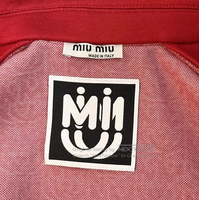 Miu Miu Miu Miu Red Cotton Blend Women's Cardigan . Size S / US 4 / IT 40 - 6 Thumbnail