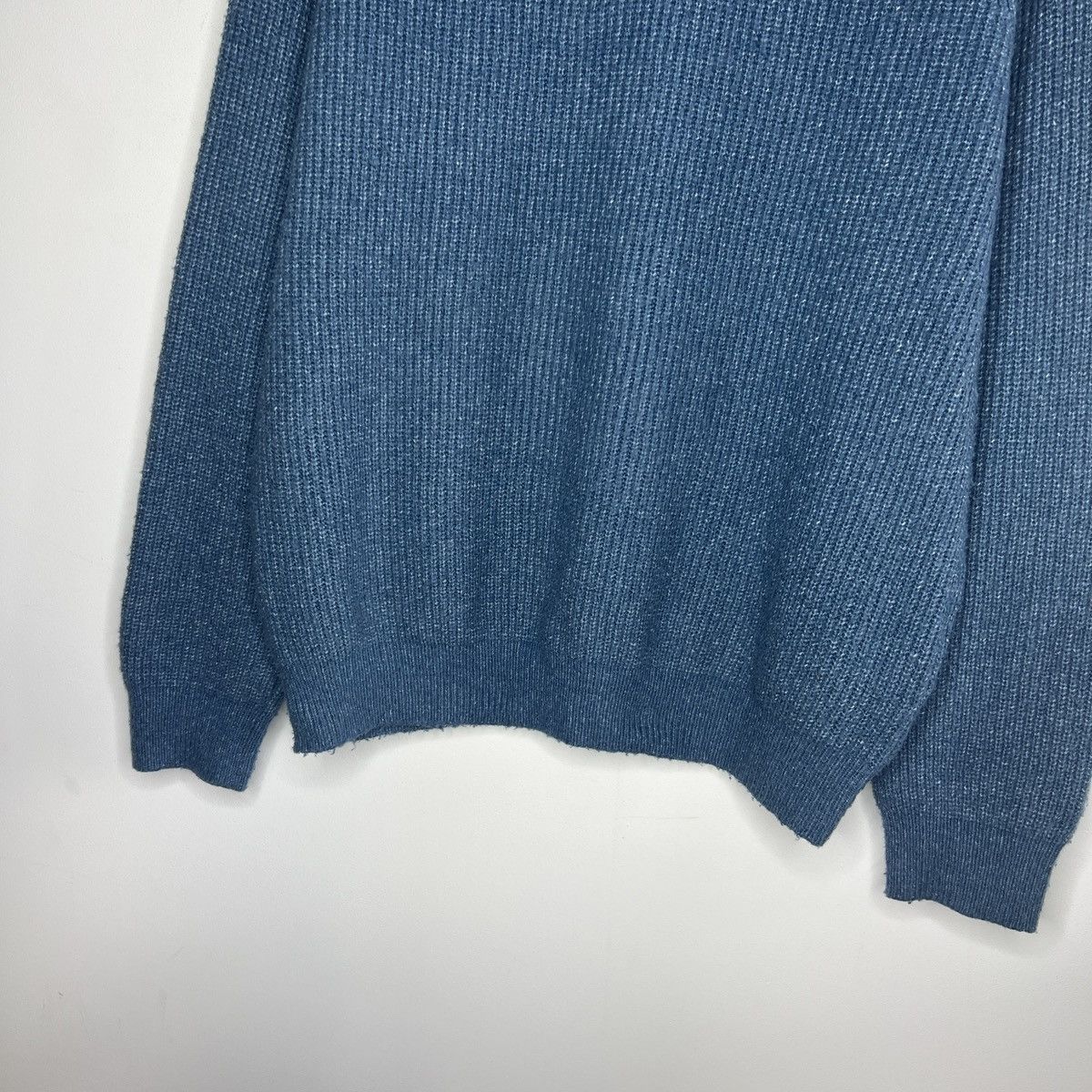 Loro Piana Loro Piana Wool Jumper Sweater Knitted Blue Size US M / EU 48-50 / 2 - 5 Thumbnail