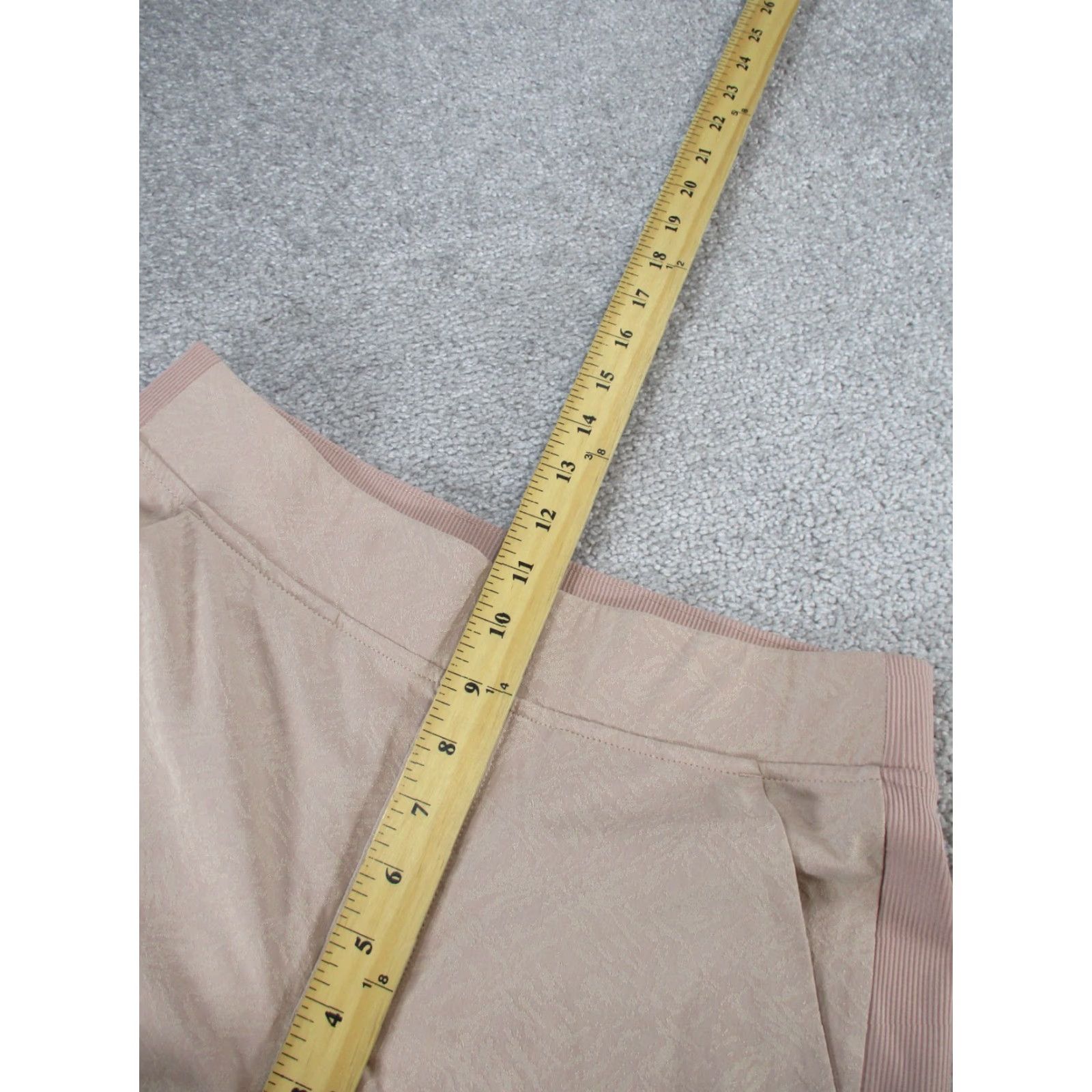 Athleta Pants Womens 6 Tall Brooklyn Textured Ankle Pink Pull On