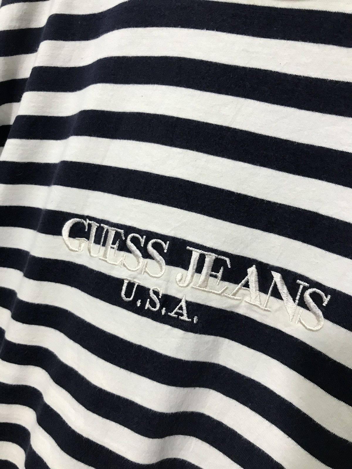 Guess × Vintage Vintage90s Guess Jeans USA Striped Tee *Xs Over view detail Size US XS / EU 42 / 0 - 2 Thumbnail